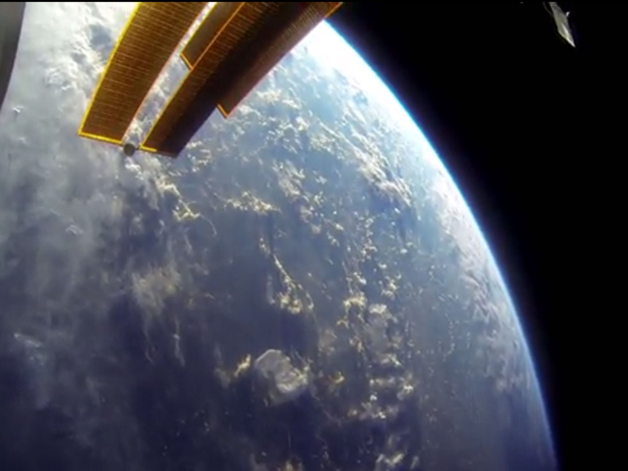 The two Nasa astronauts captured some breathtaking images of earth from the ISS (Nasa)