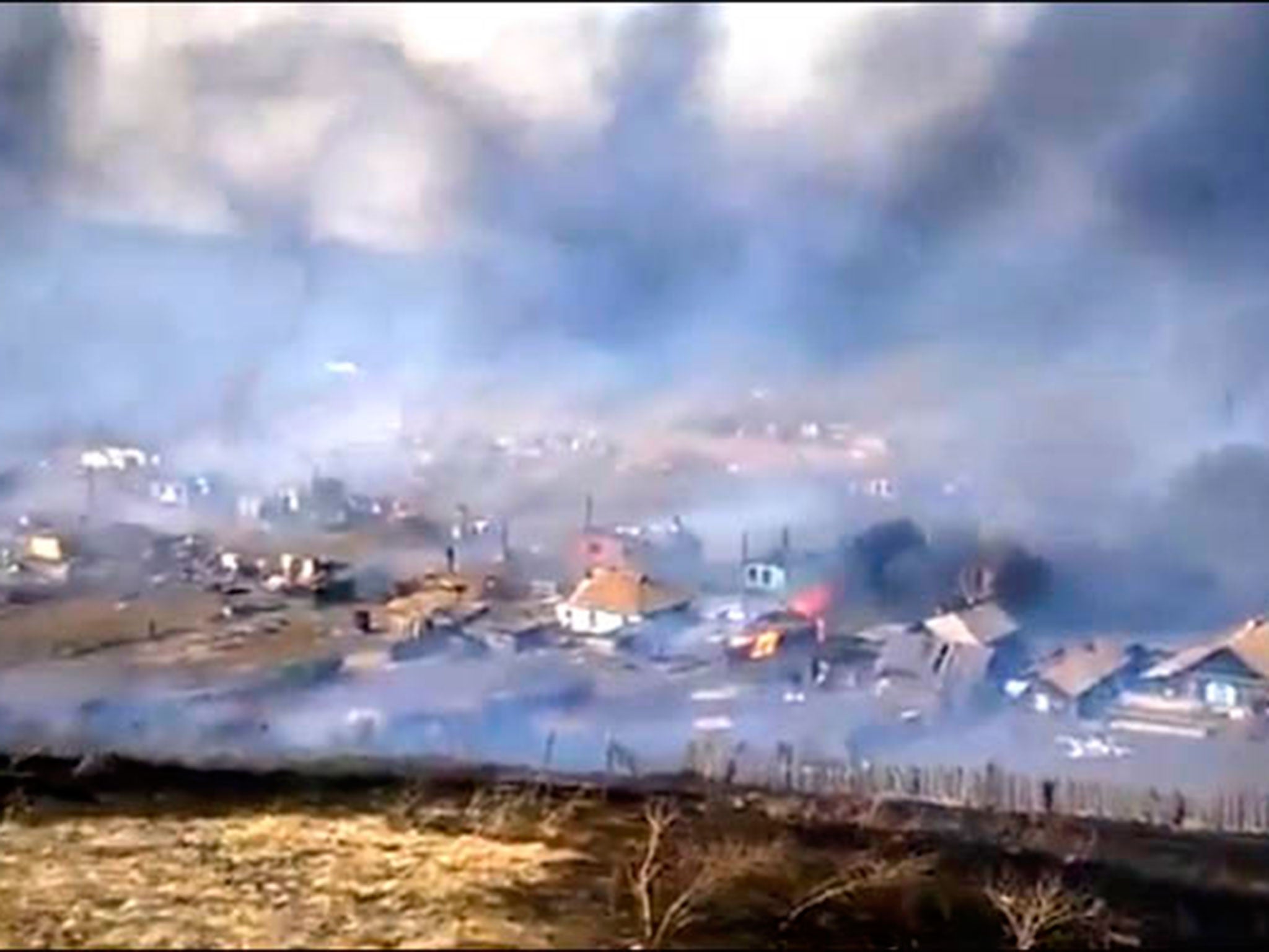 40 towns and villages were affected by the massive blaze