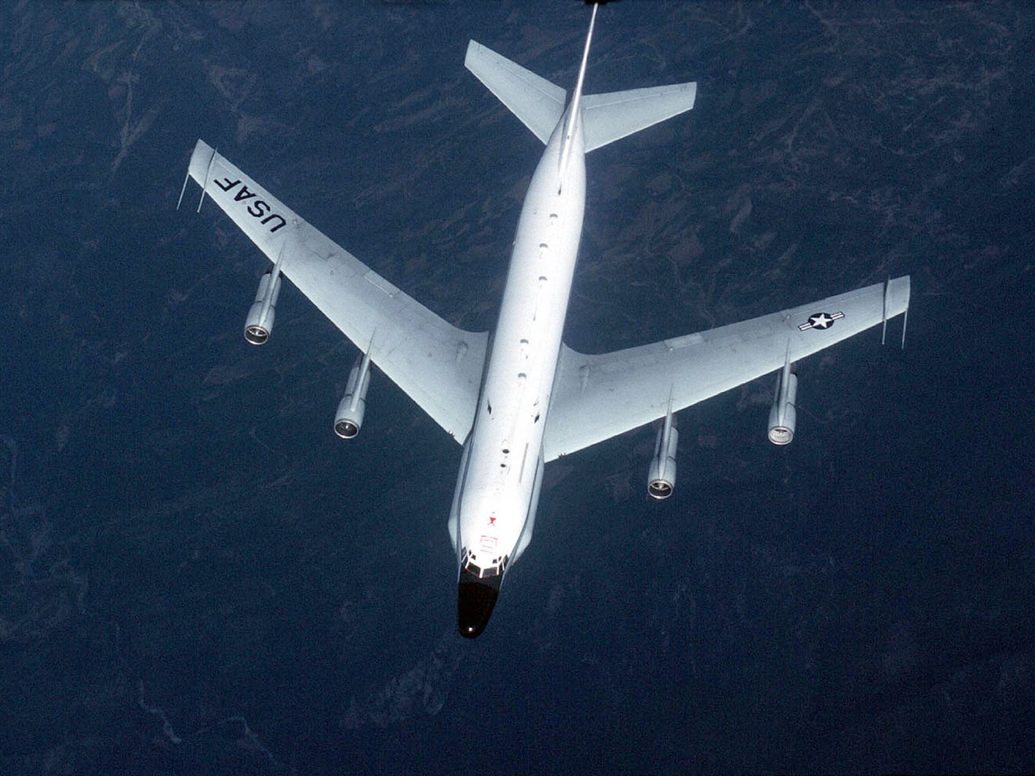 A RC-135 Reconnaissance plane.