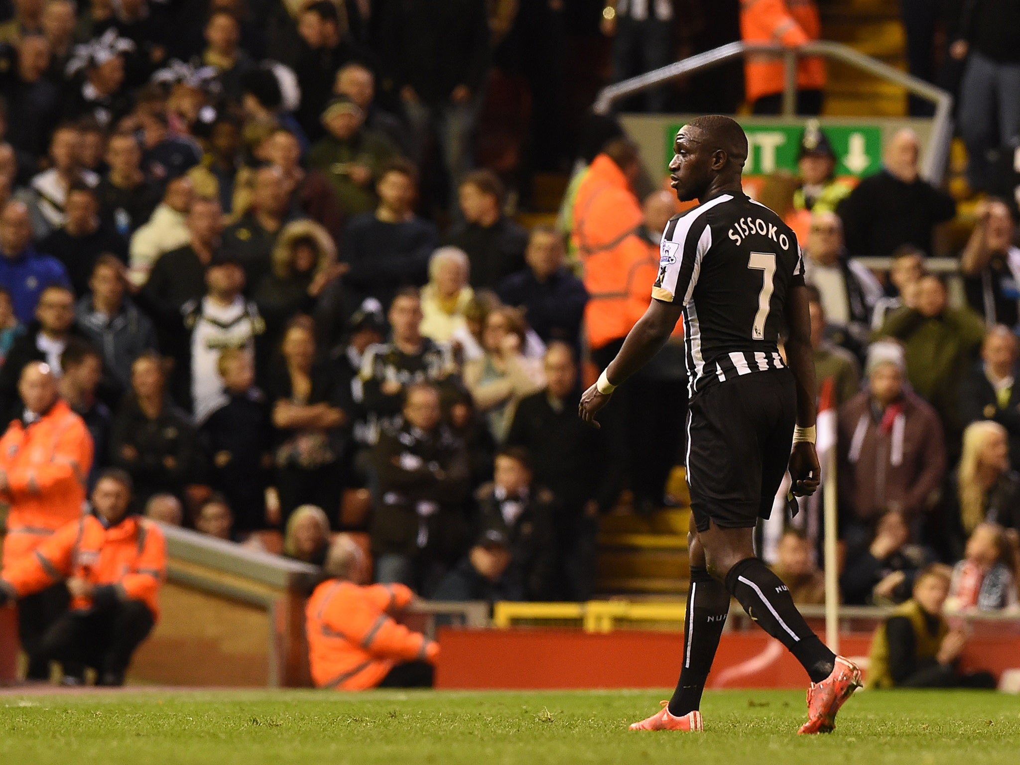 Moussa Sissoko was sent off for a reckless tackle on Lucas - his second yellow