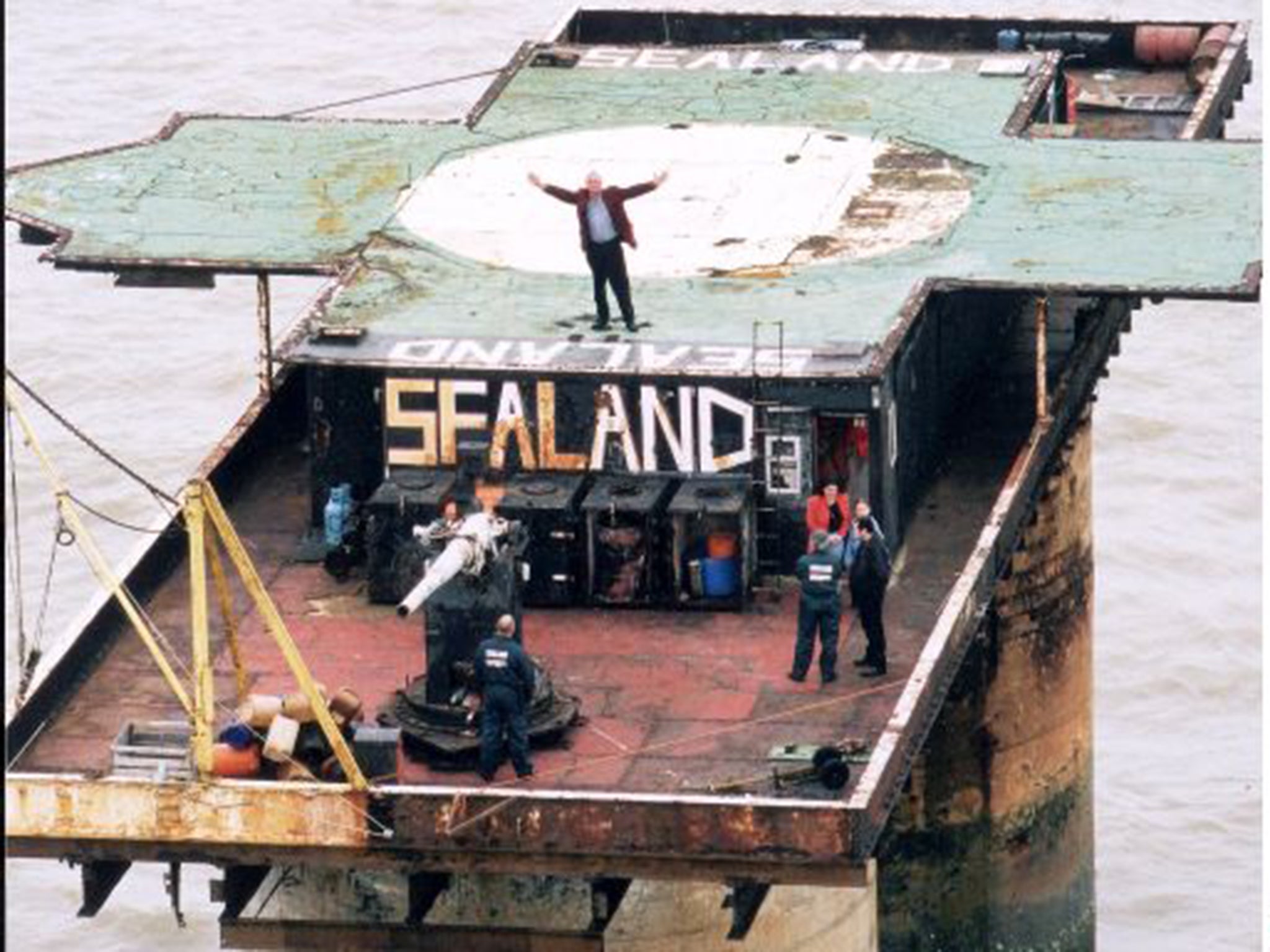 Country matters: the nation of Sealand, in the North Sea, off Suffolk