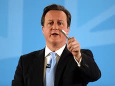 CAMERON PUTS RIGHT TO BUY AT HEART OF MANIFESTO