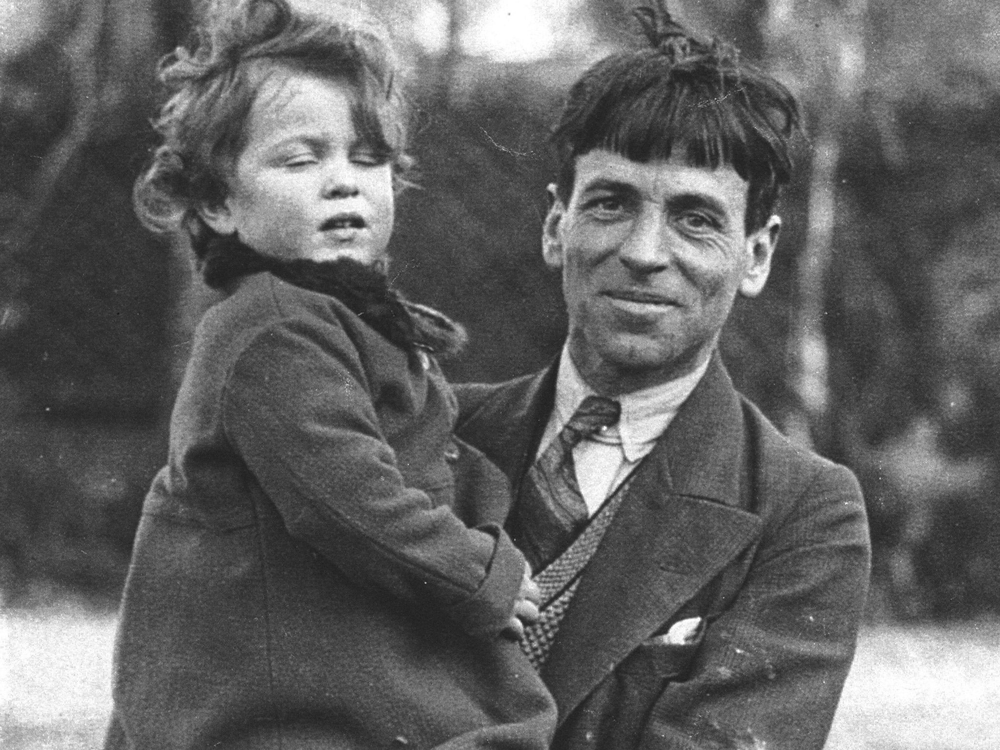Unity with her father, Stanley Spencer (c.1933)