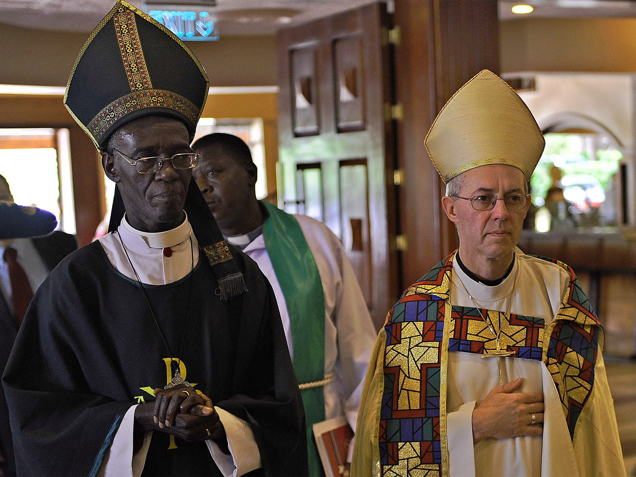 Kenya’s Archbishop Eliud Wabukala with the Archbishop of Canterbury in Nairobi in 2013