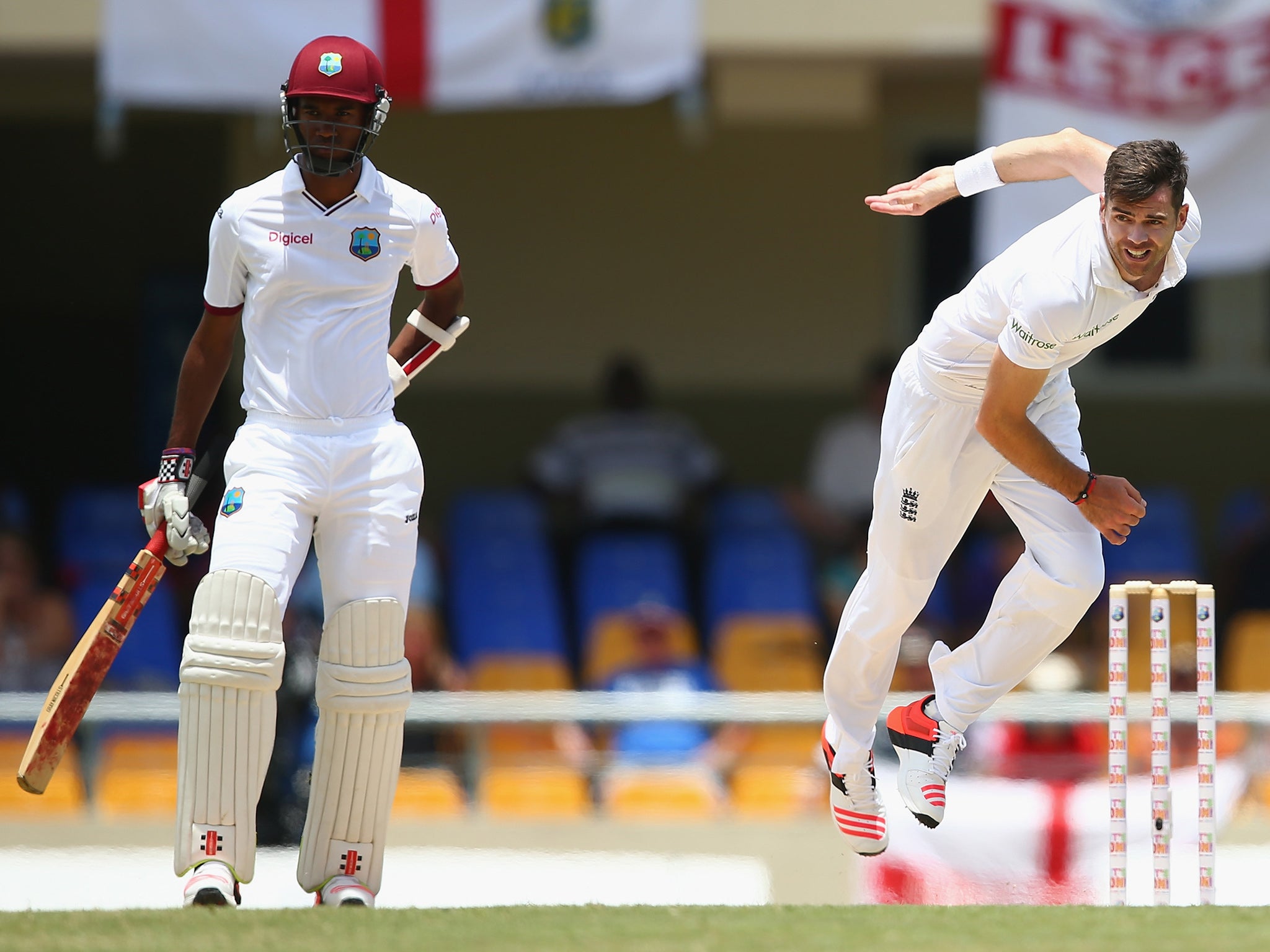 James Anderson picked up one wicket and bowled excellently