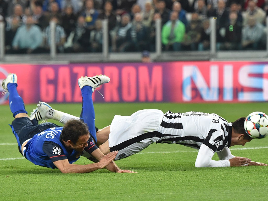 Ricardo Carvalho brought down Alvaro Morata for the penalty