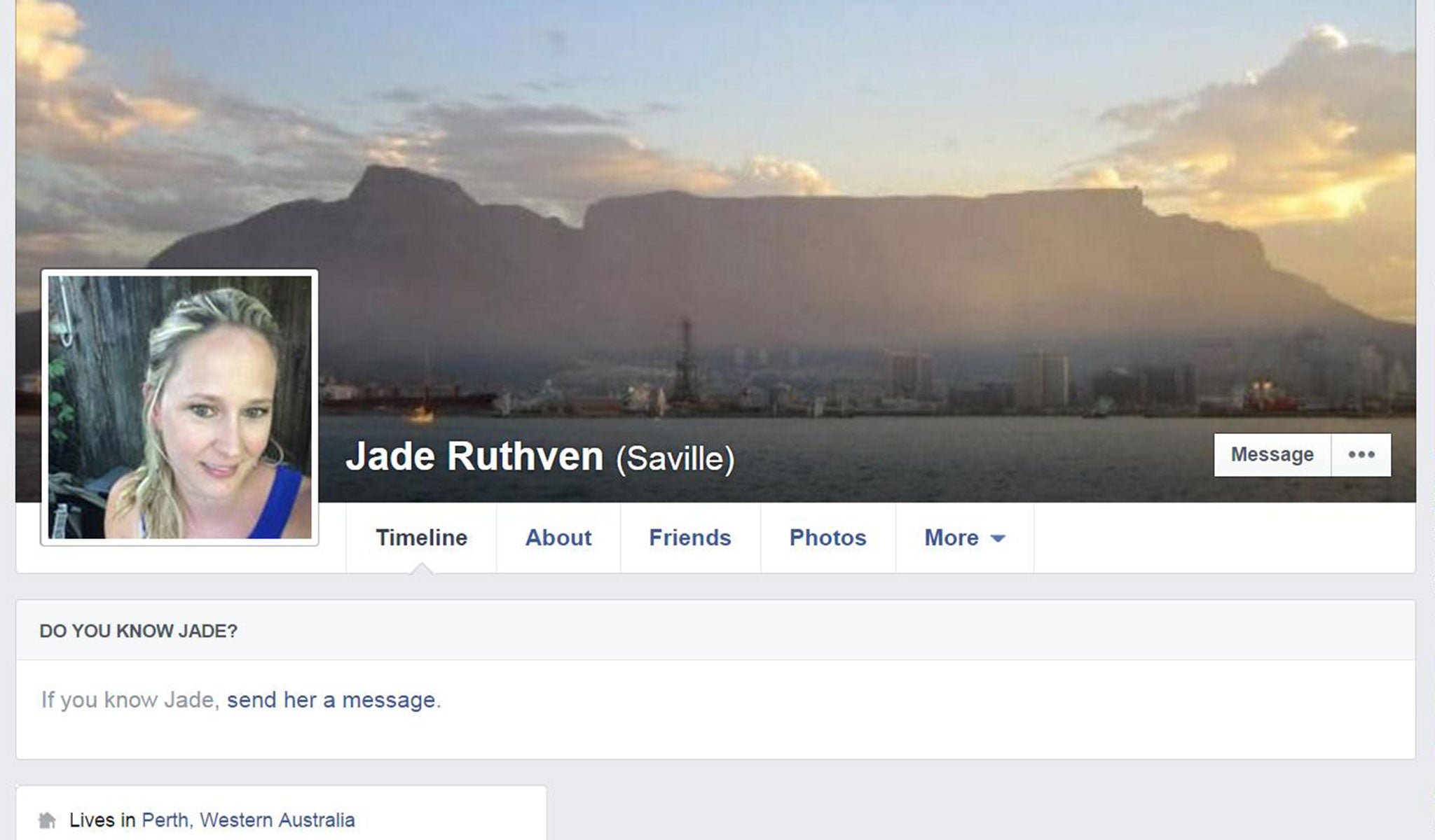 Jade Ruthven received a poison pen letter for posting baby photos on Facebook