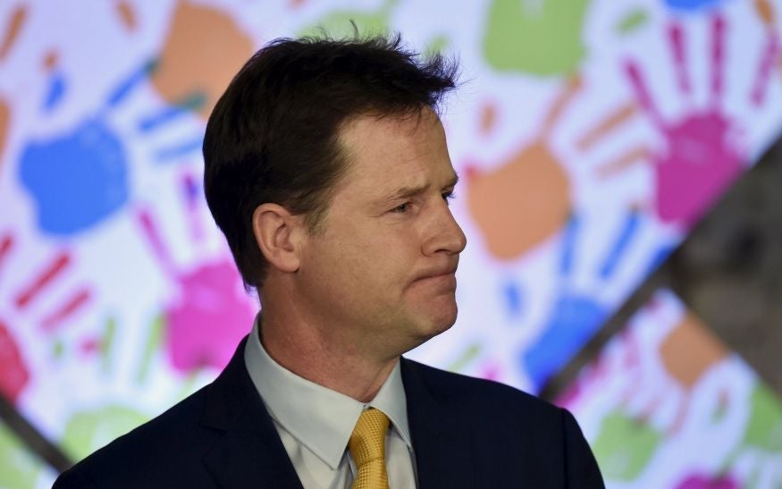 Liberal Democrat party leader Nick Clegg unveils his party's manifesto in central London