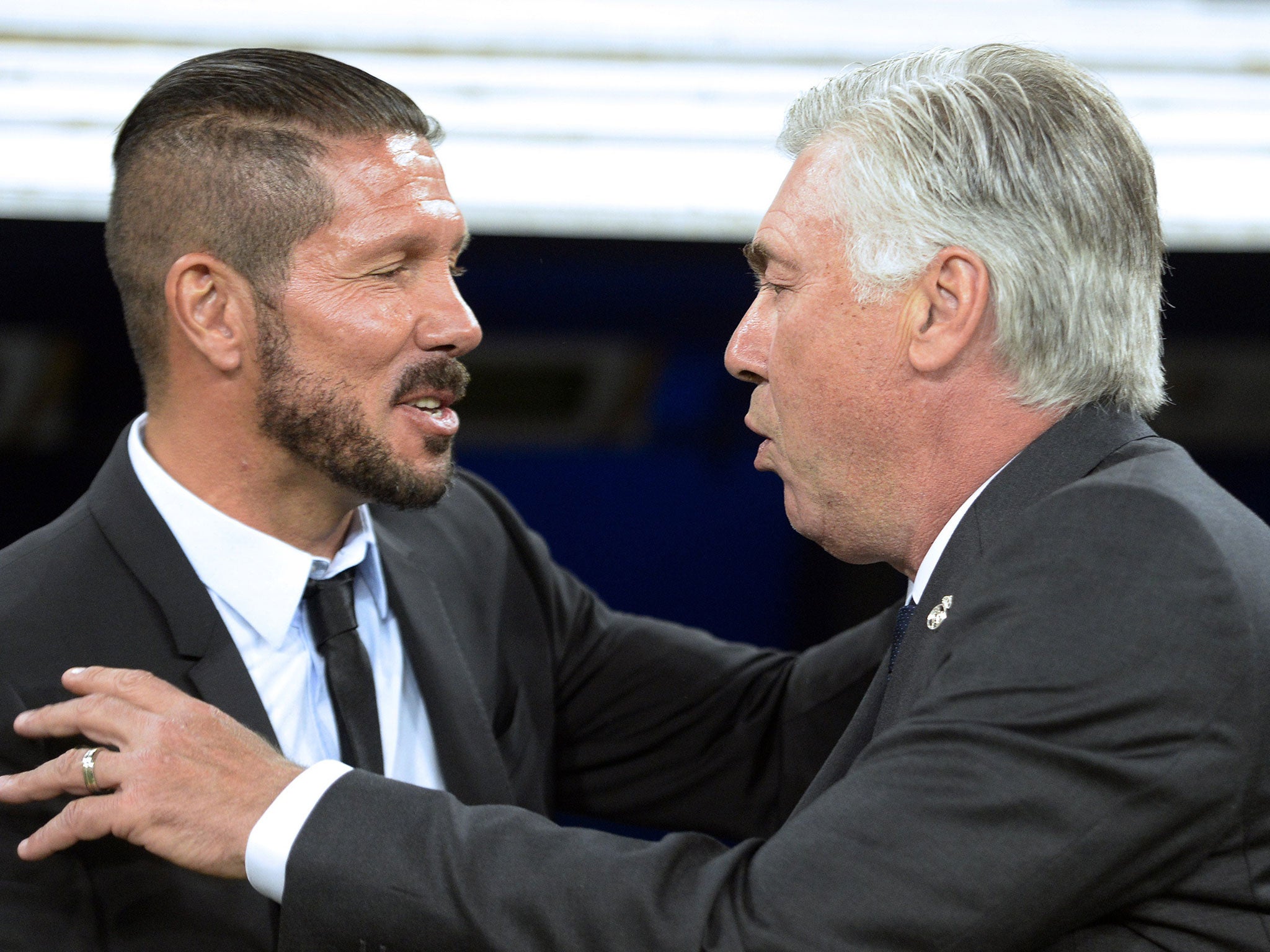 Diego Simeone and Carlo Ancelotti