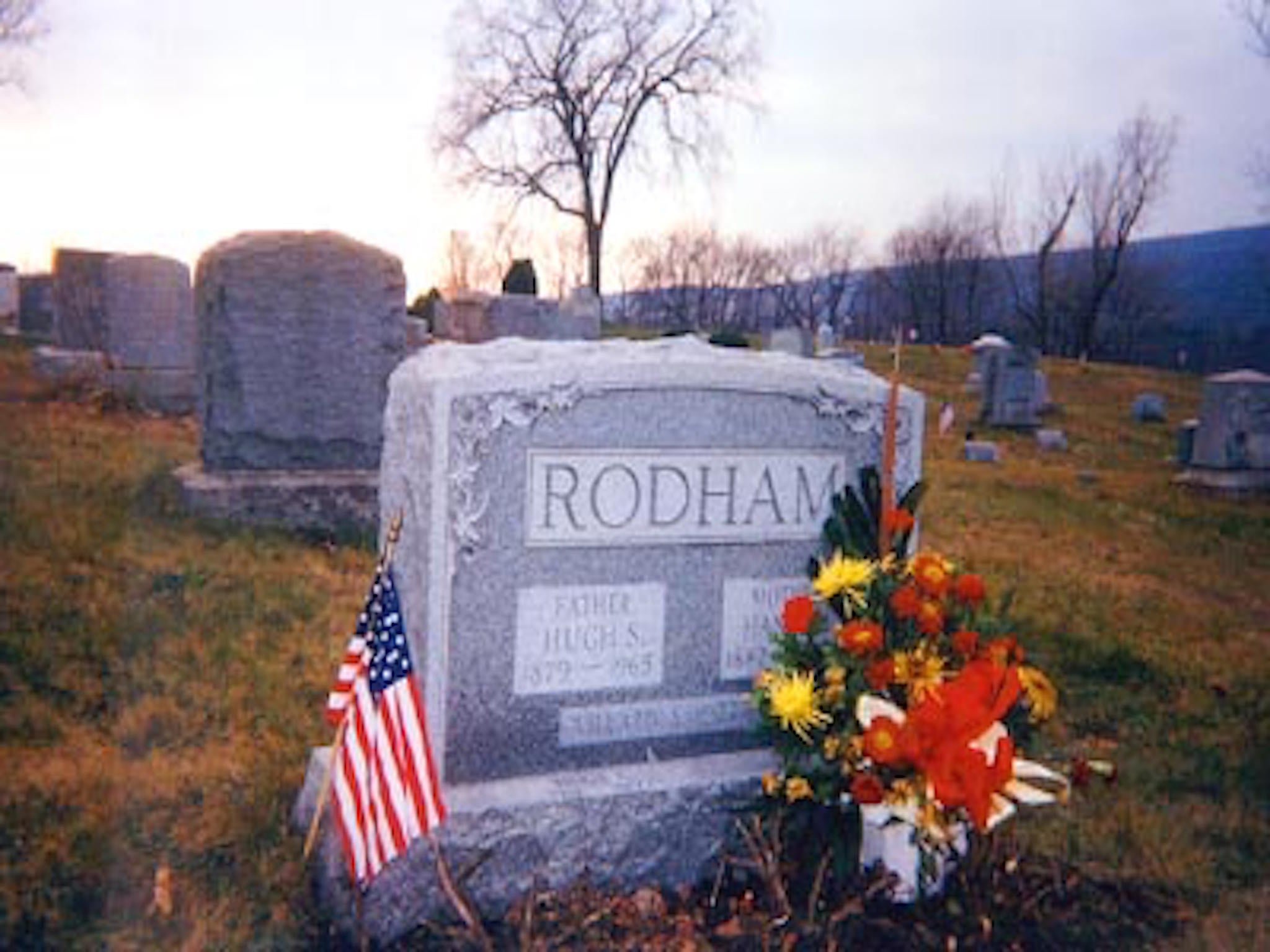 Mrs Clinton's father, Hugh Rodham, died in 1993