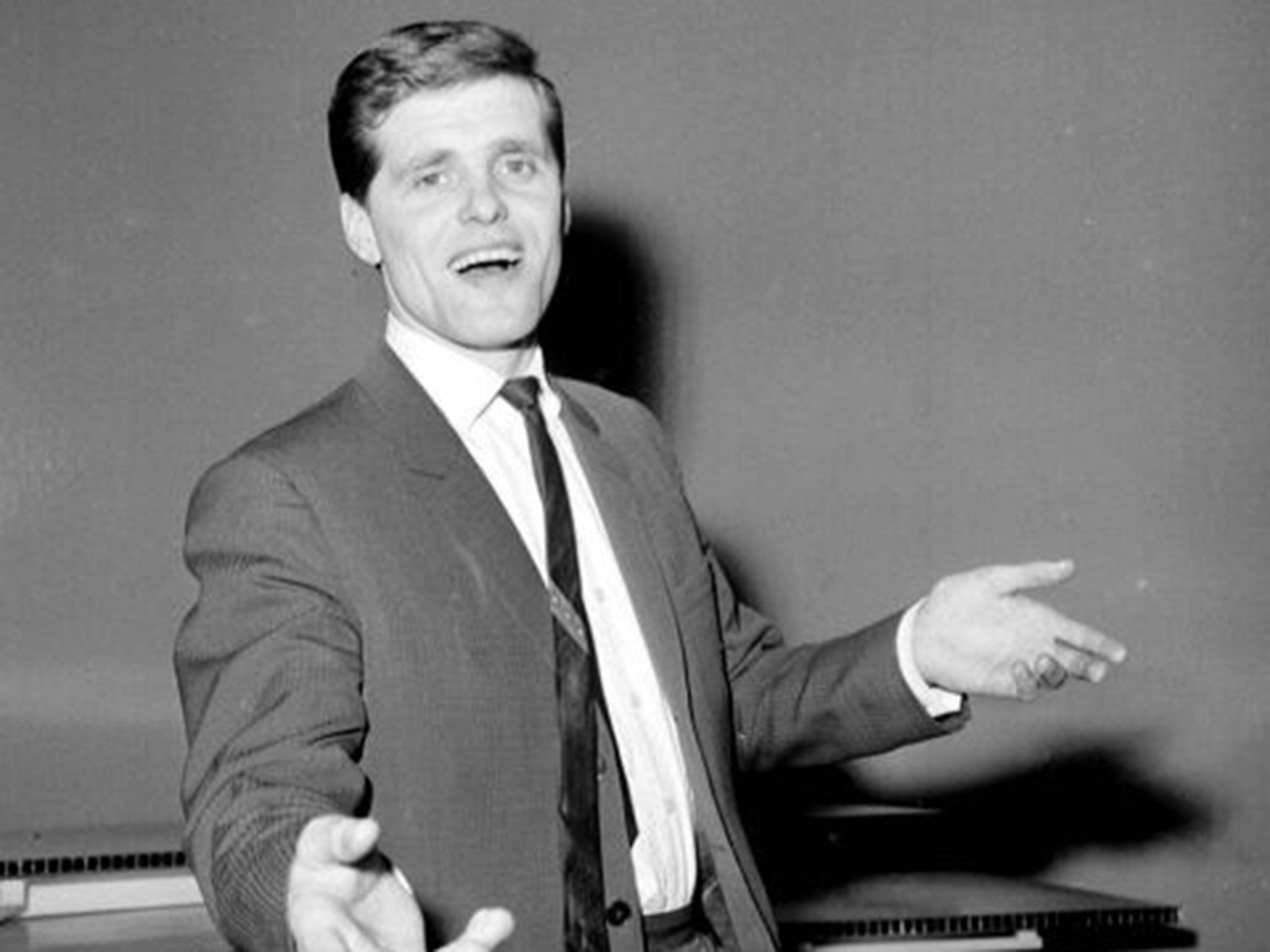 Carroll in 1963: his Eurovision song ‘Ring A Ding Girl’ is every bit as trite as its title