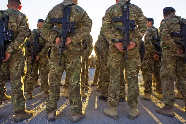 British troops in Afghanistan. File photo