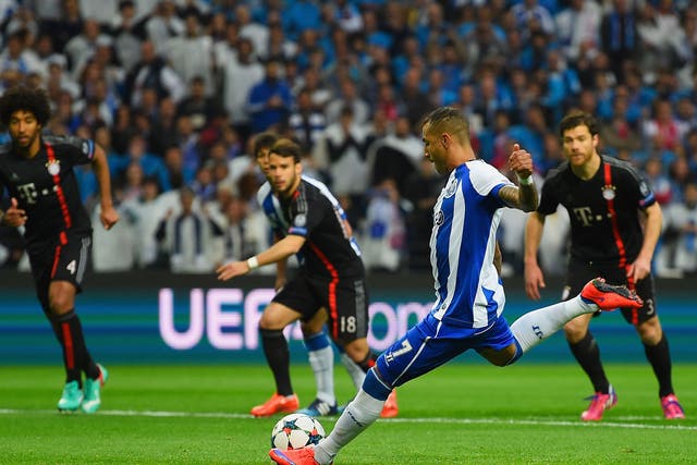 Ricardo Quaresma scored a penalty inside of just three minutes after Manuel Neuer brought down Jackson Martinez