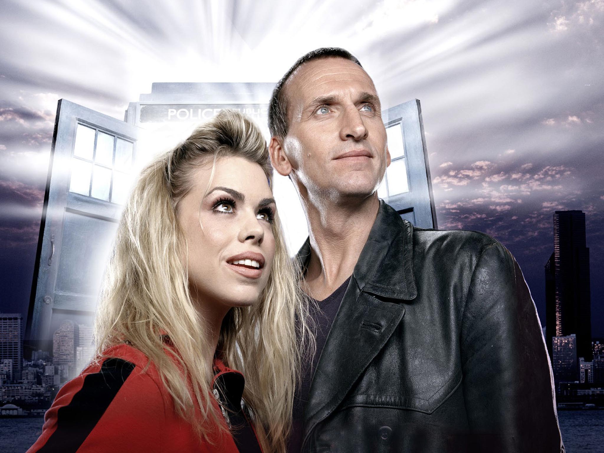 Billie Piper and Christopher Eccleston in ‘Doctor Who’