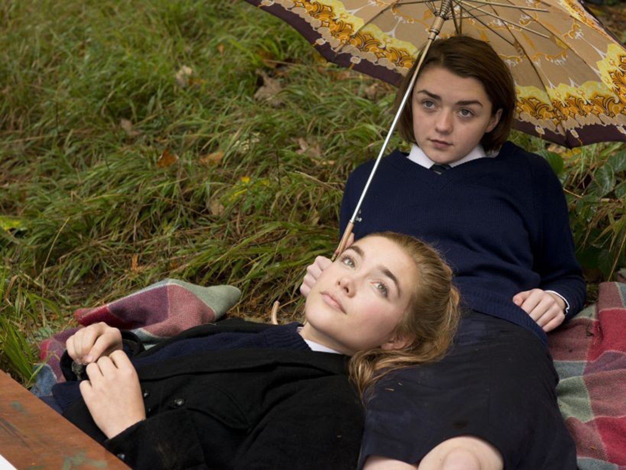 Maisie and Florence in The Falling