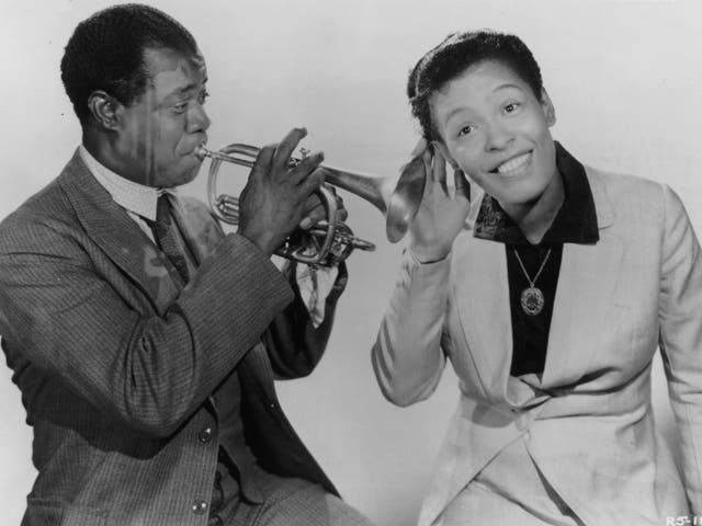 Billie Holiday and Louis Armstrong in 1947. Legend has it that Armstrong became the first to record scat in the 1926 track ‘Heebie Jeebies’, when he forgot the words during a recording session