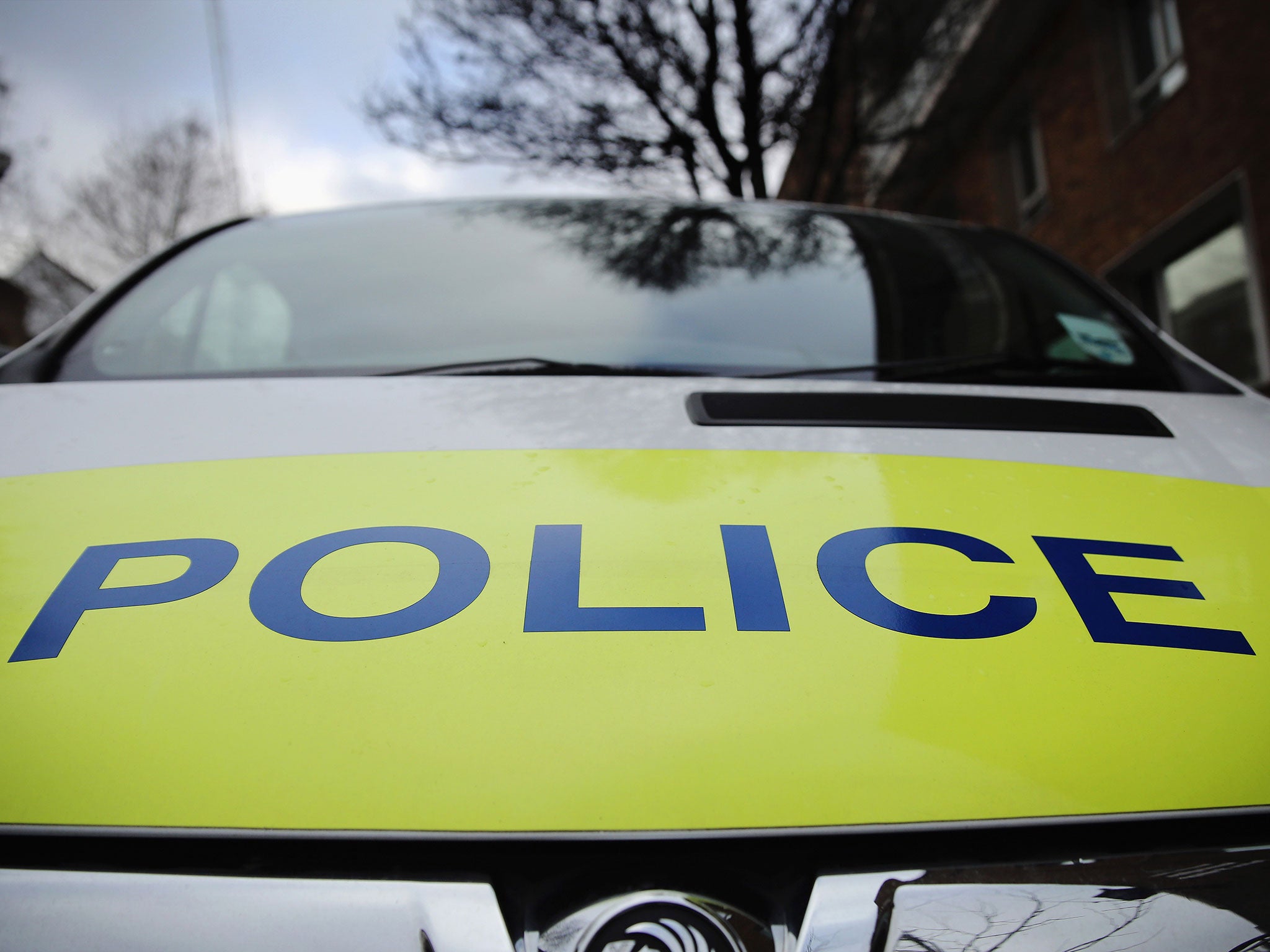 A Police car parked outside Kennington Police Station on February 15, 2015 in London, England