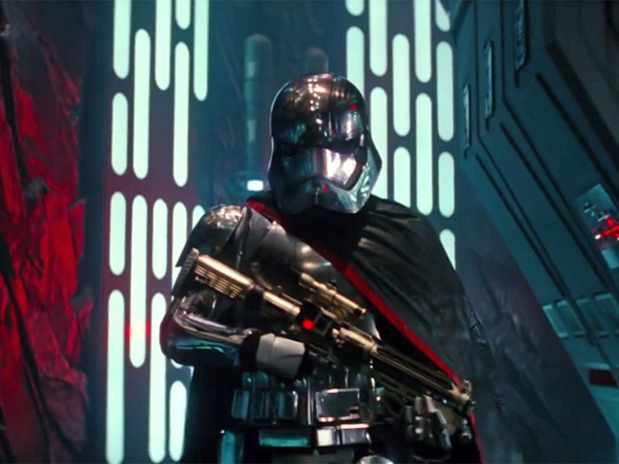 A still from the first trailer of Star Wars: The Force Awakens