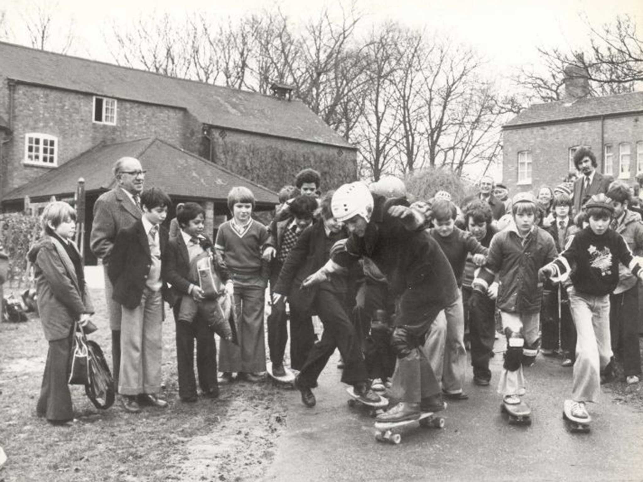 Greville Janner opens a skateboard park in Leicester in 1978 when he was a serving MP