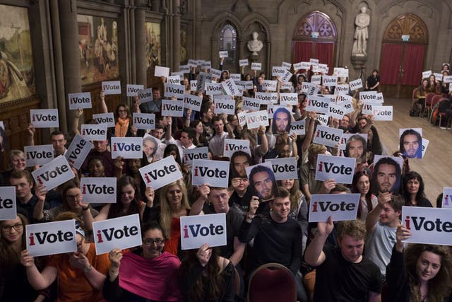 A photograph from the last iDebate in Manchester Town Hall