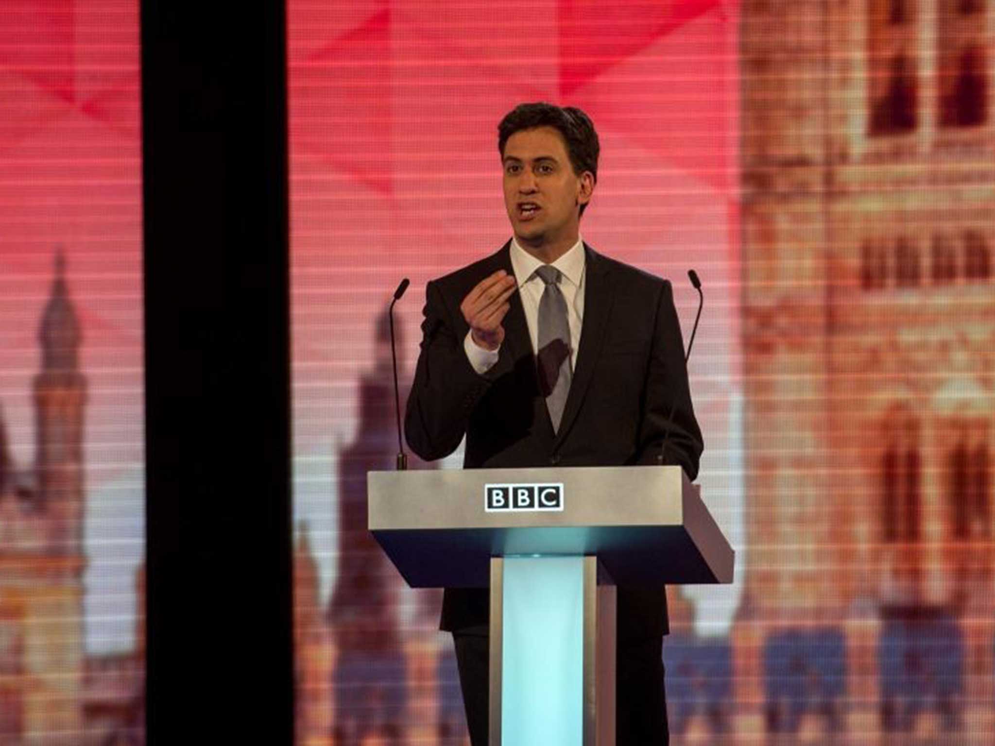 Ed Miliband looked straight down the camera and demanded the Prime Minister debate him 'one on one'