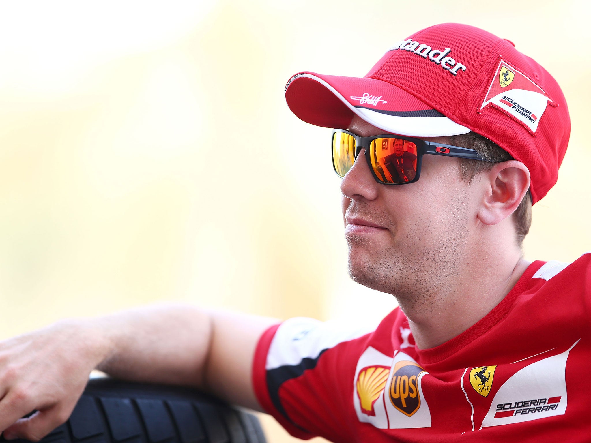 Vettel was able to watch from a 'comfortable' position