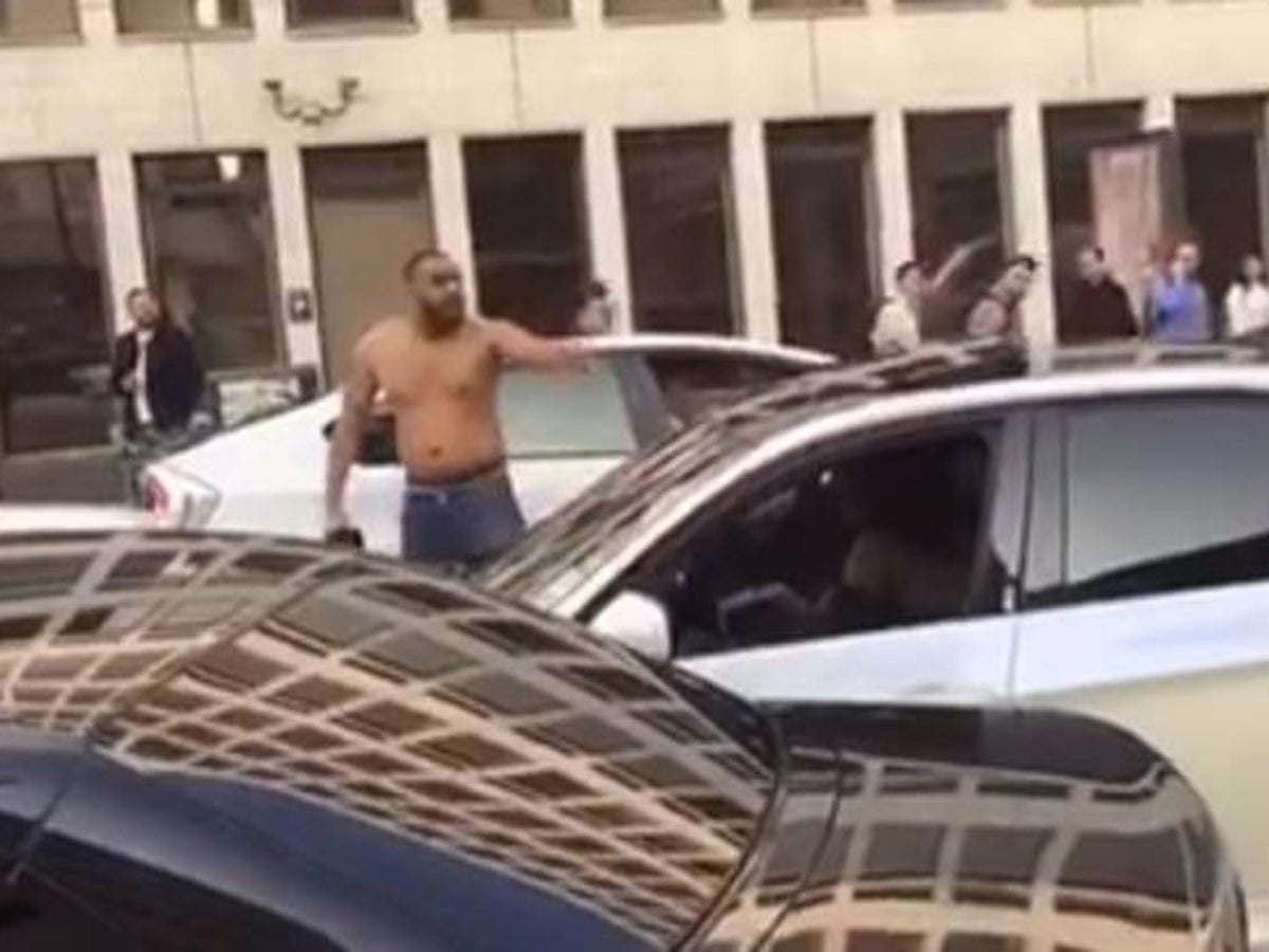Shirtless Driver Gets Rammed By Bmw In Shocking East London Road Rage Incident - Video | The Independent | The Independent