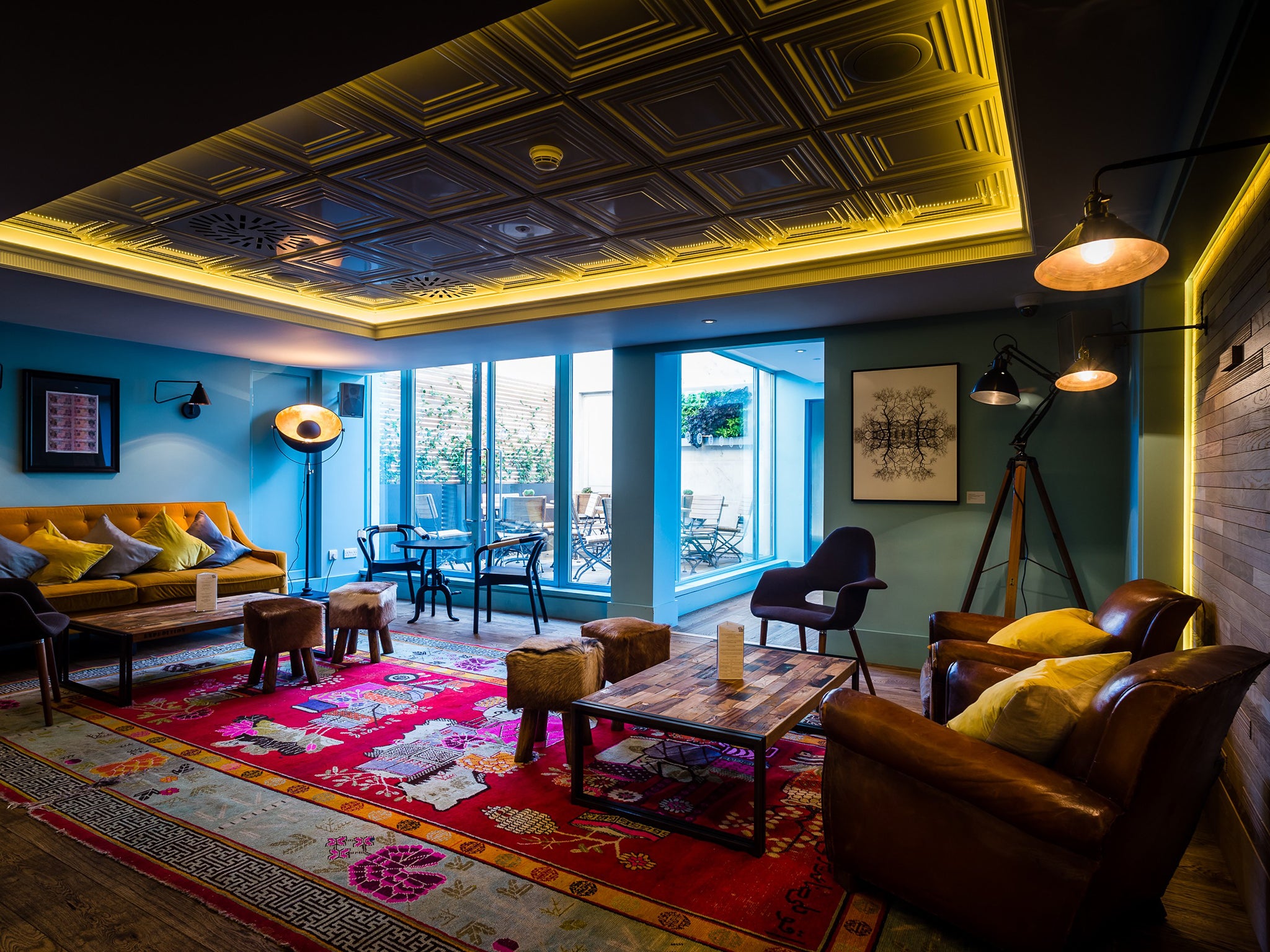 Bright idea: the club’s colourful interiors