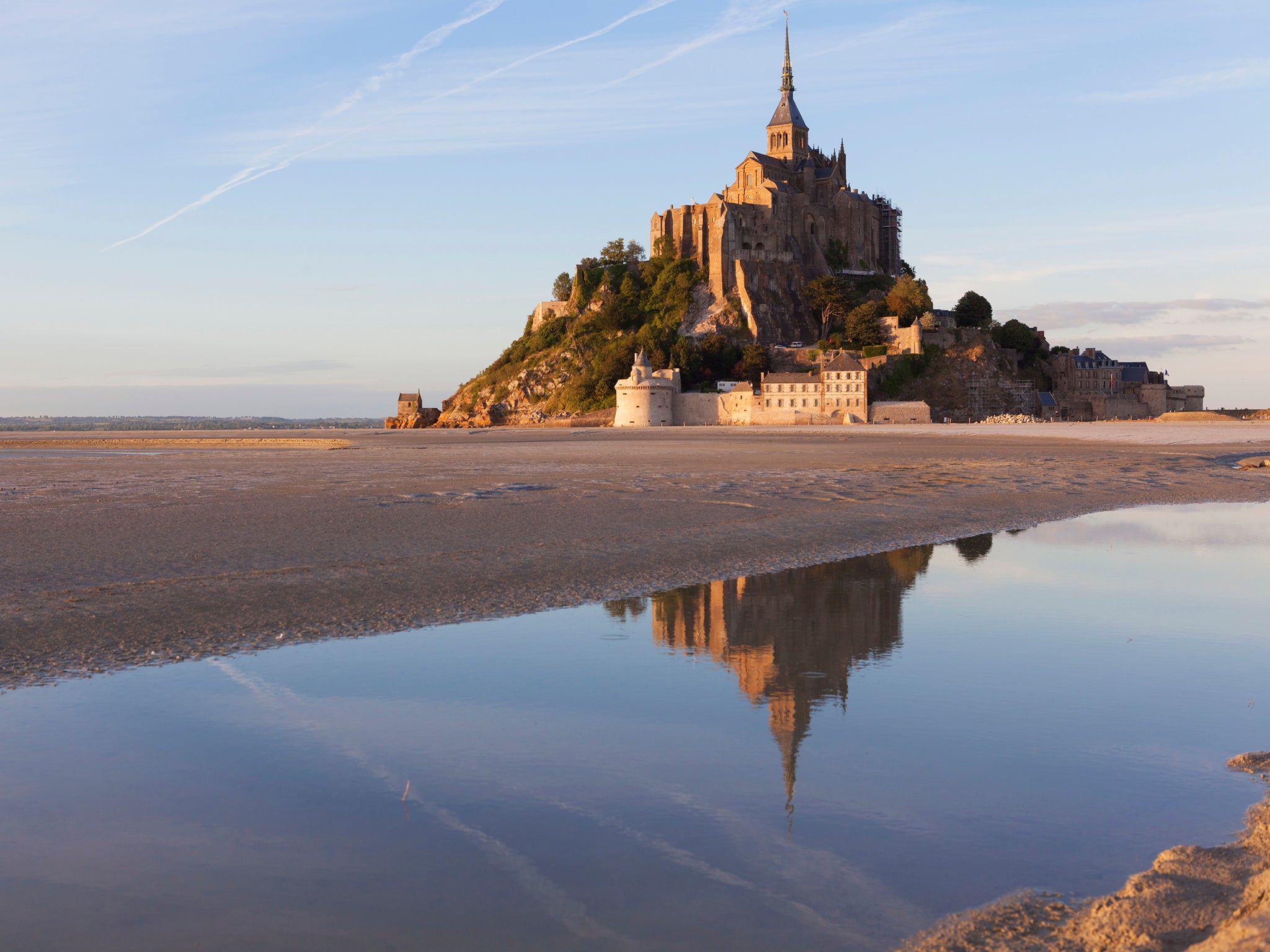 Sands of time: walkers can reach Mont St-Michel at low tide
