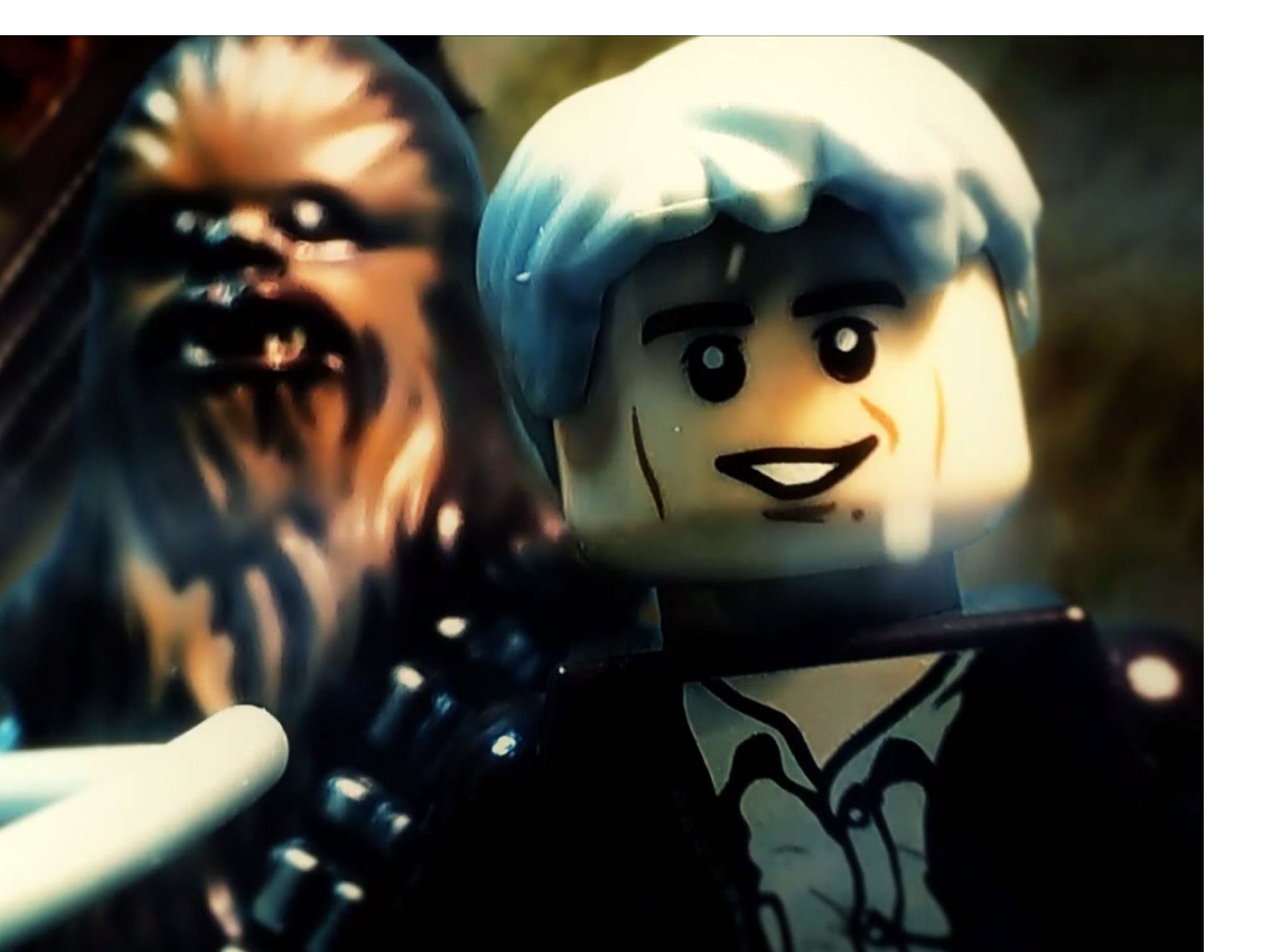 Lego Han Solo and Chewbacca from a remade fan trailer