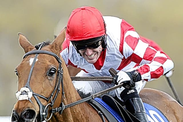 Tony McCoy wins on Capard King at Ayr yesterday, but will miss out in Saturday’s big race