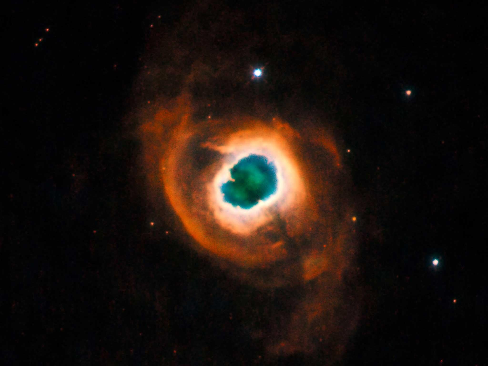 A nebula named Knockout 4-55 (or K 4-55) photographed by Hubble in 2009