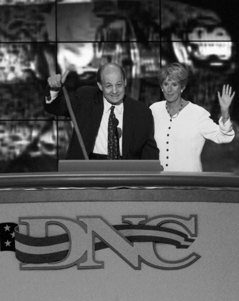 Brady with her husband James, who was shot in the 1981 assassination attempt on Ronald Reagan