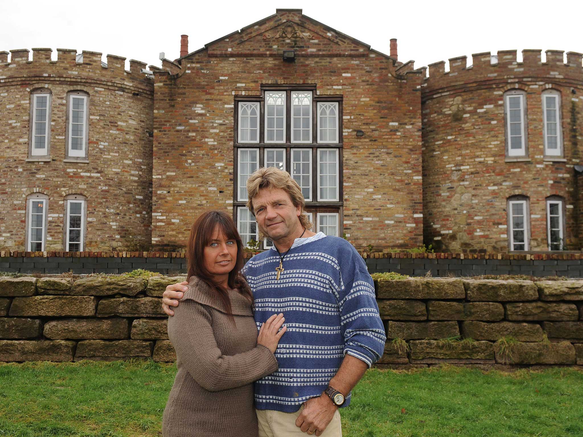 In 2000 Robert Fidler, pictured here with his wife Linda, started slowly building his dream house