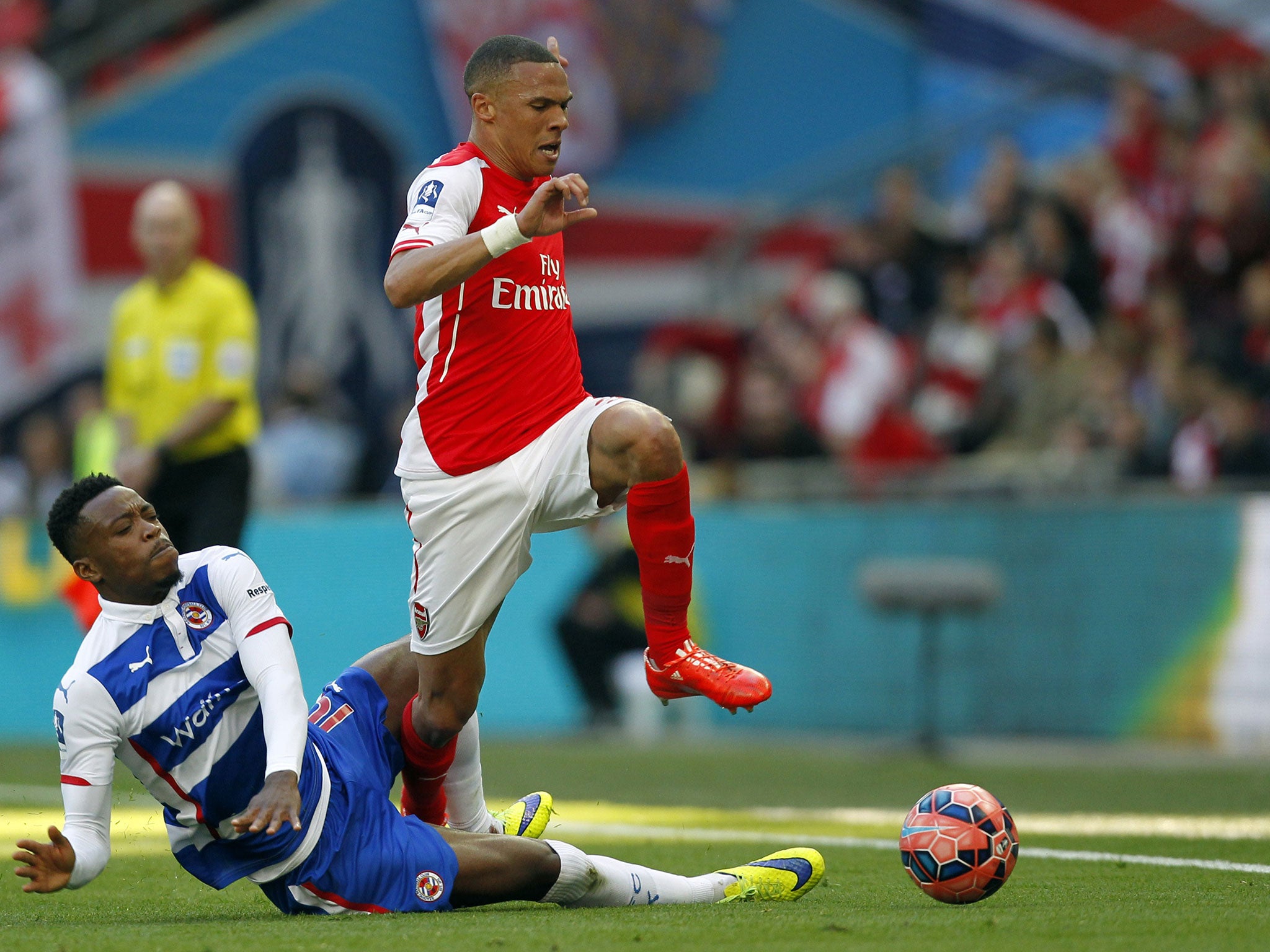 Chalobah against Arsenal at Wembley in the FA Cup semi-final while on loan for Reading