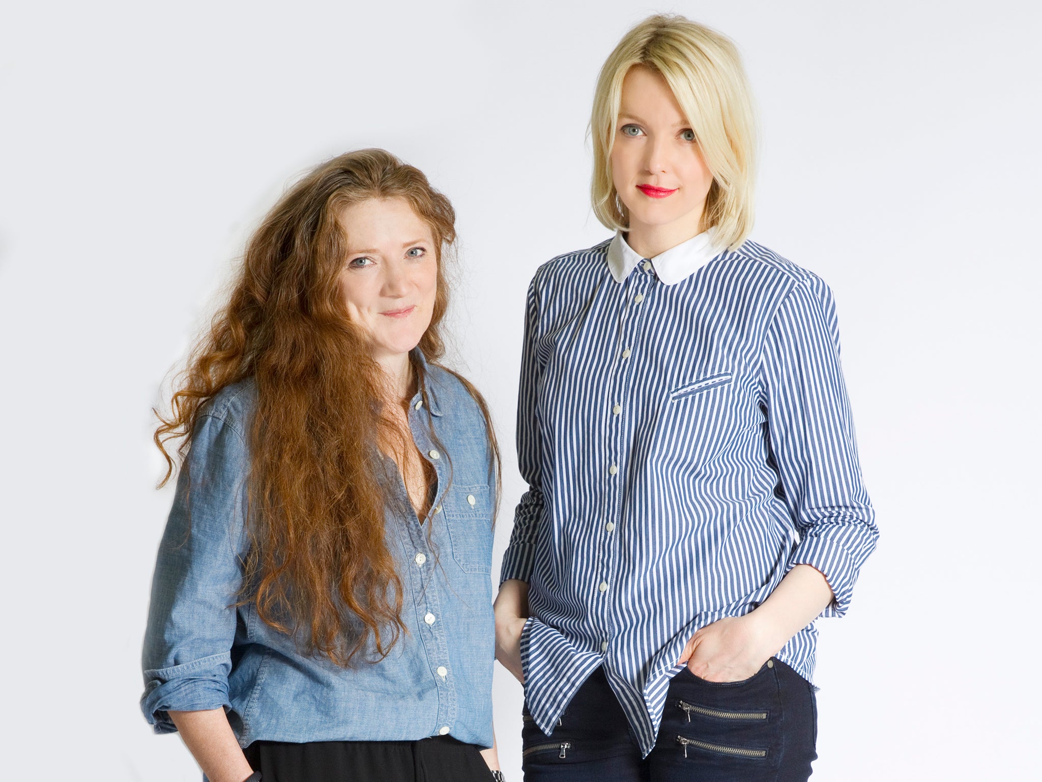 Sam Baker, left, and Lauren Laverne have created the website for women: smart, funny, down to earth, and written by a “pool” of female writers