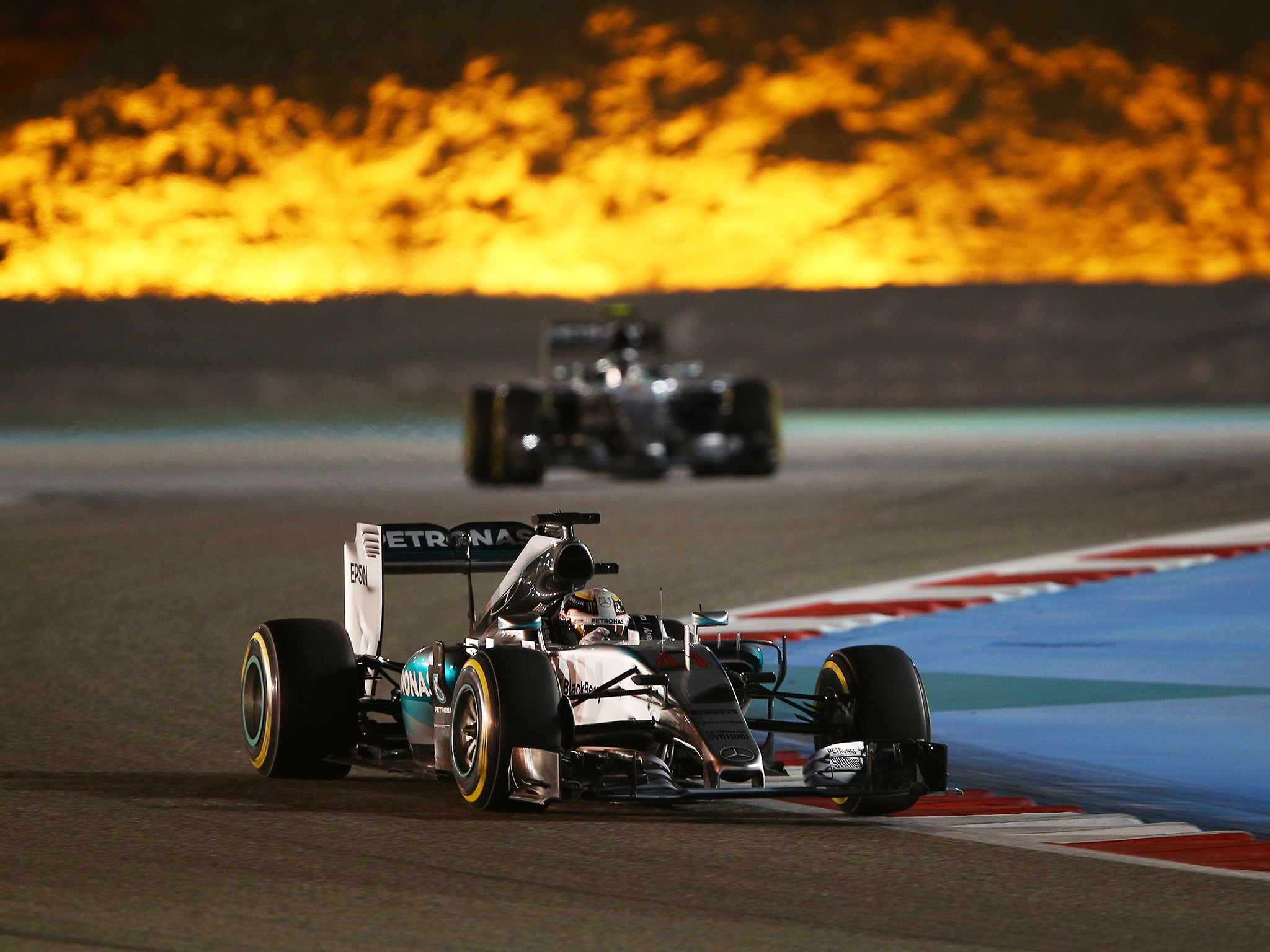 Lewis Hamilton at the Bahrain Grand Prix