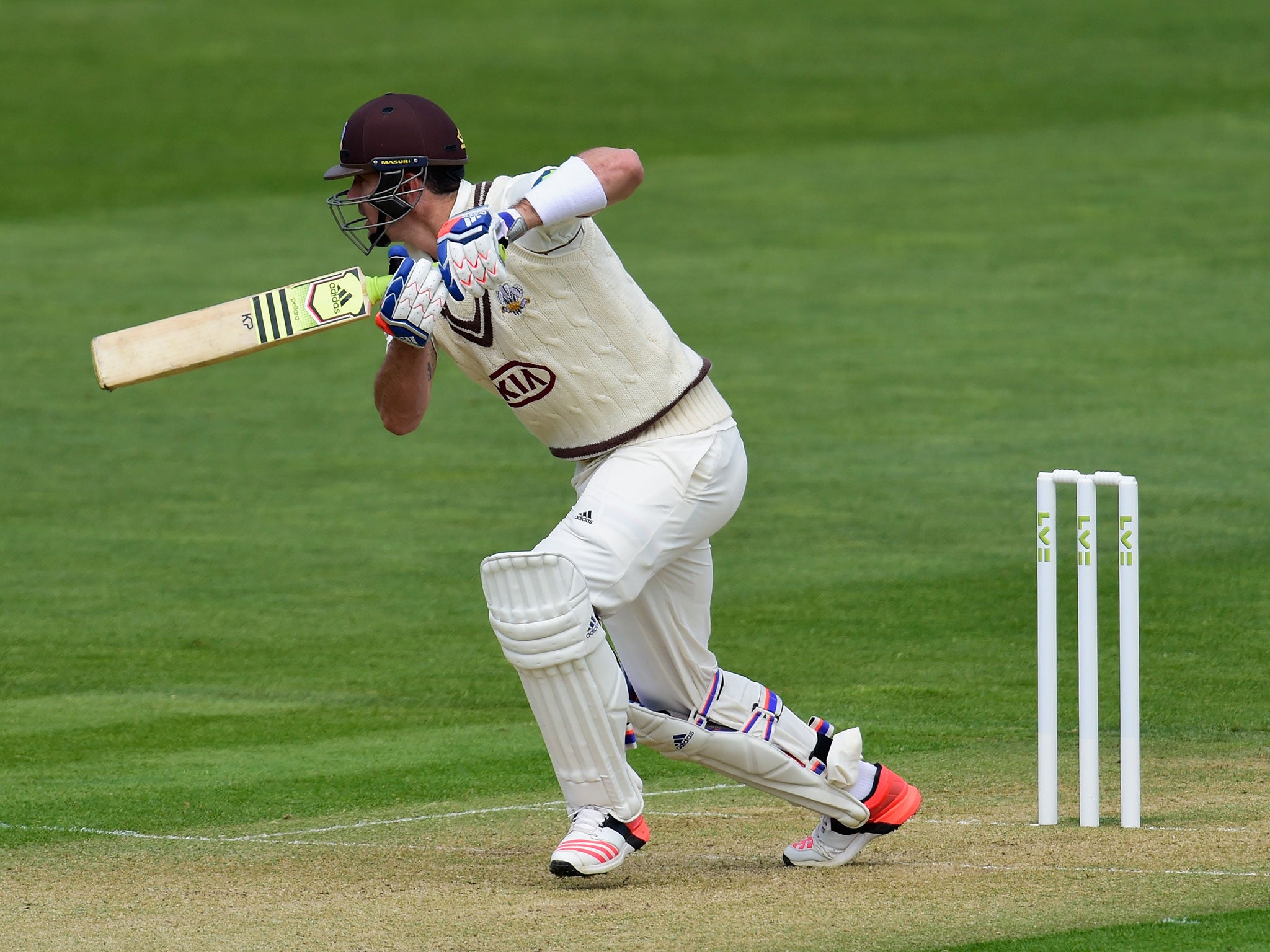 Kevin Pietersen picks up some runs for Surrey on Sunday