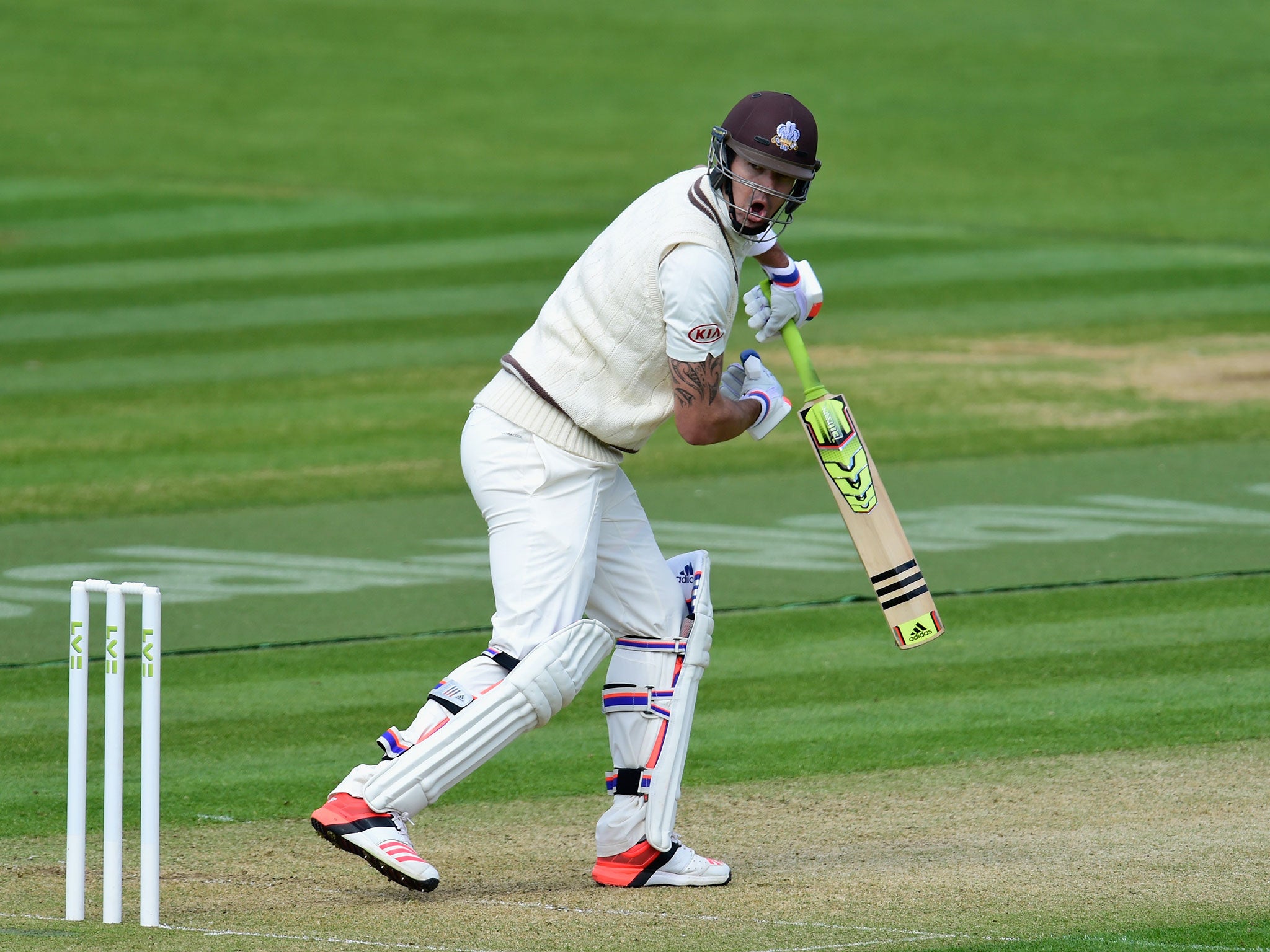 Kevin Pietersen made his return to county cricket with Sussex on Sunday