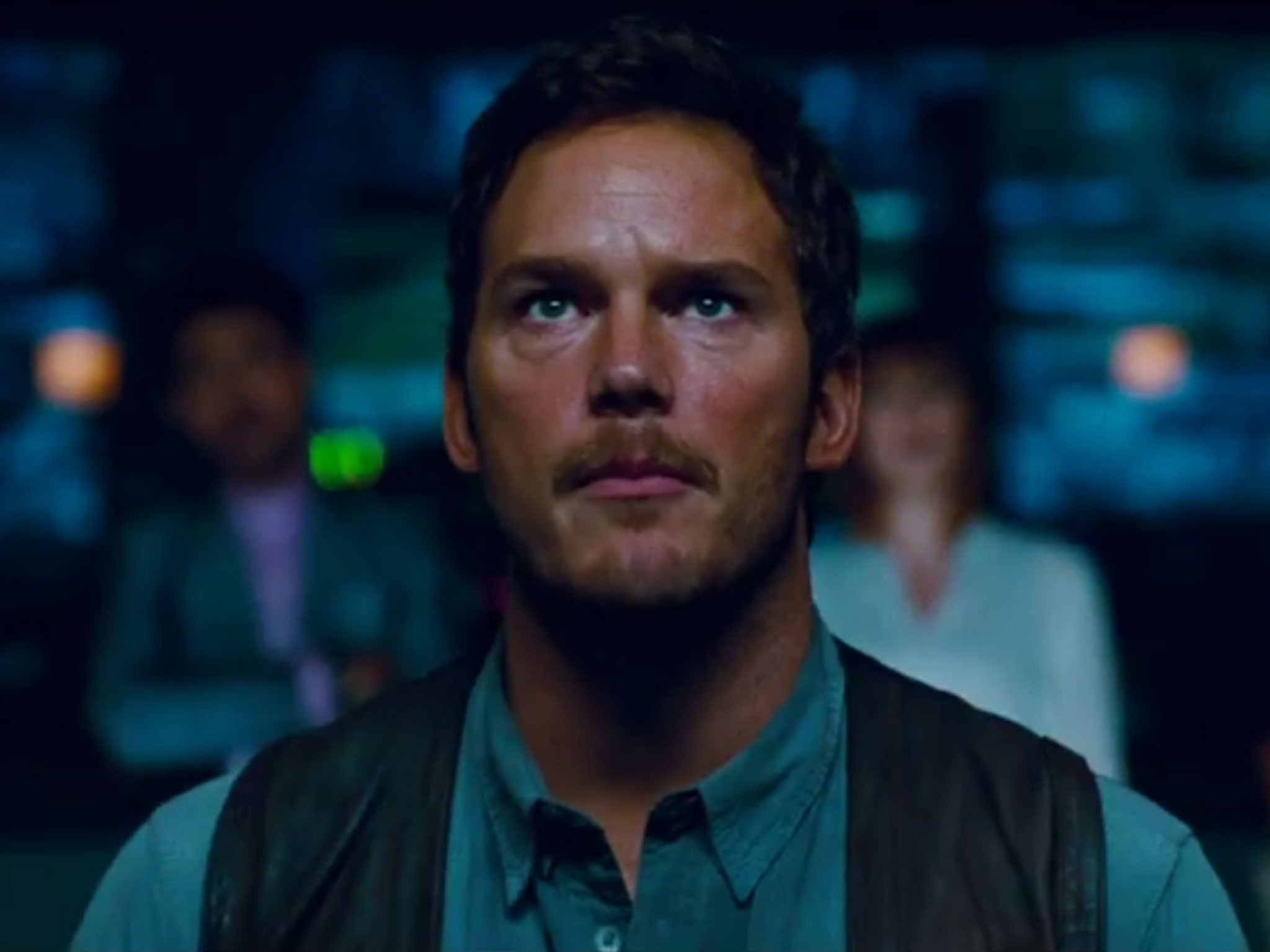 Chris Pratt in Jurassic World's latest trailer