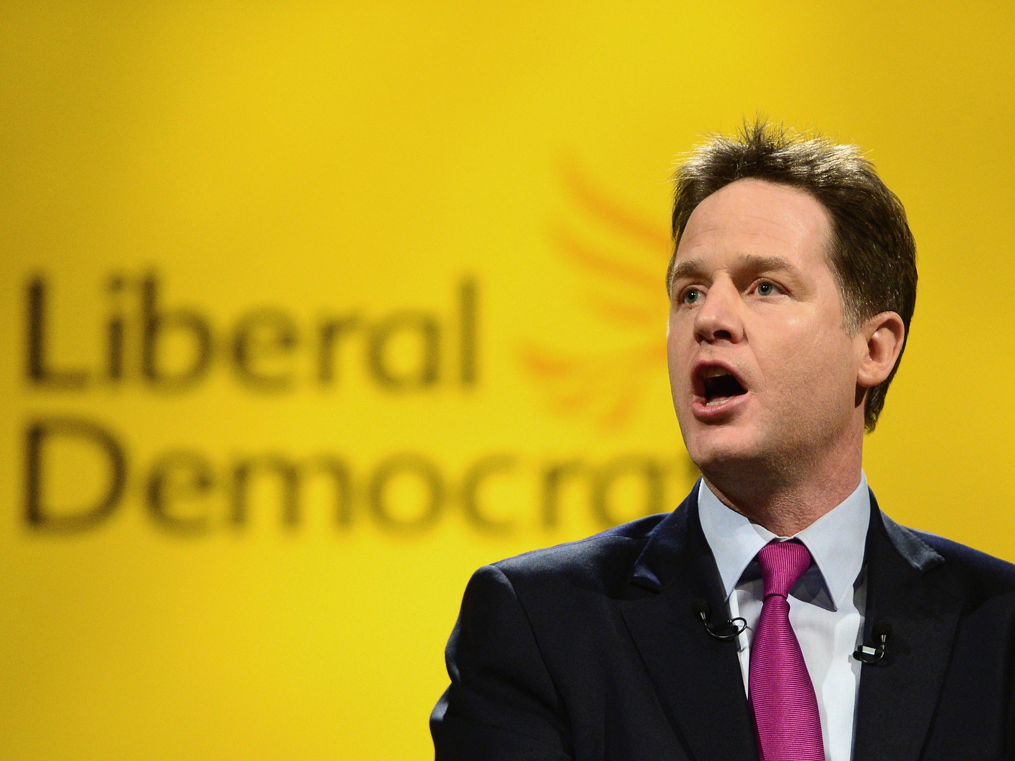 Nick Clegg describes the Lib Dems as the "party of education"