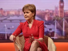 Nicola Sturgeon: Second Scottish independence referendum should be held if UK quits the EU
