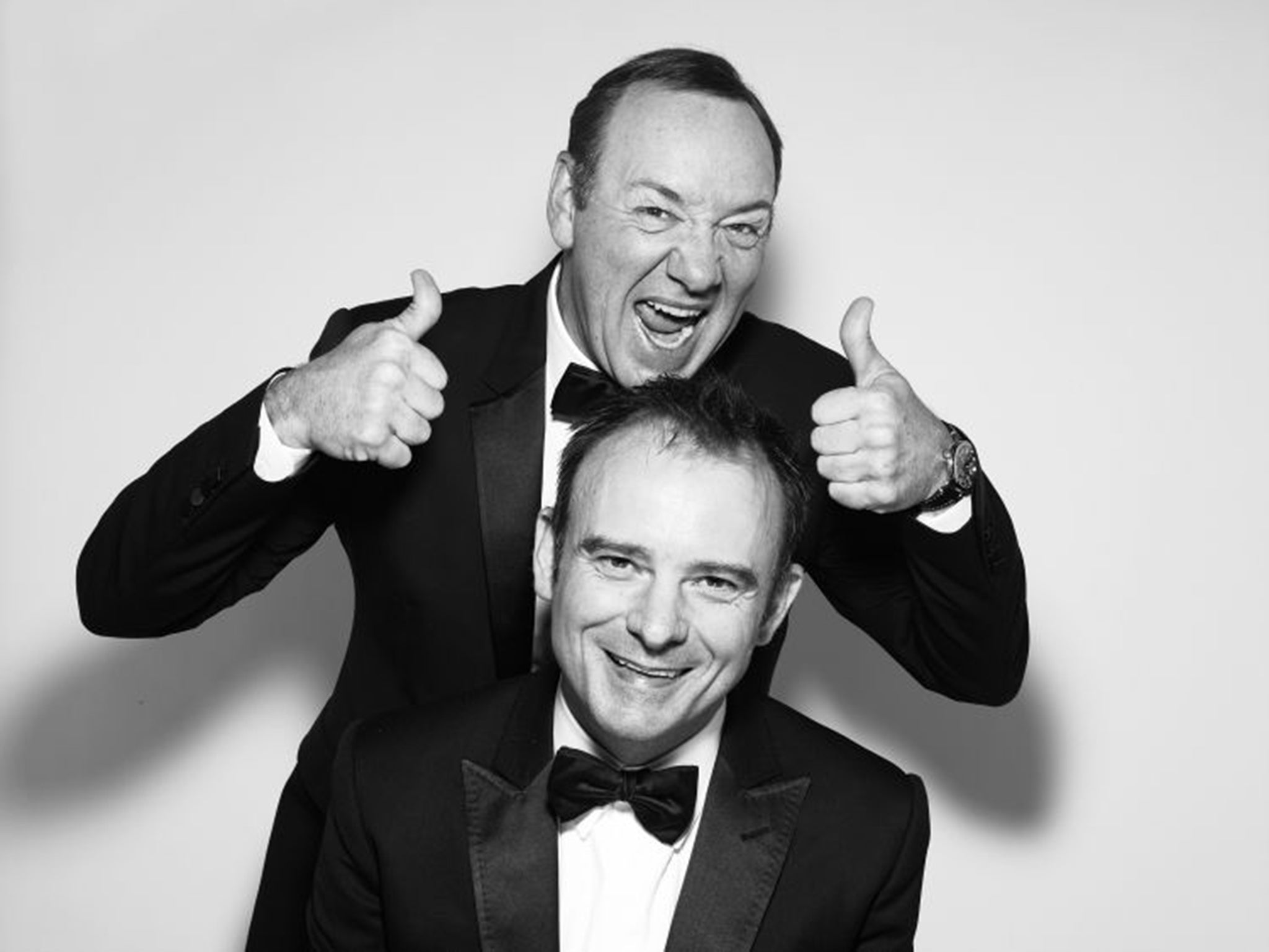 Kevin Spacey and artistic director Matthew Warchus at the Old Vic party to honour Spacey