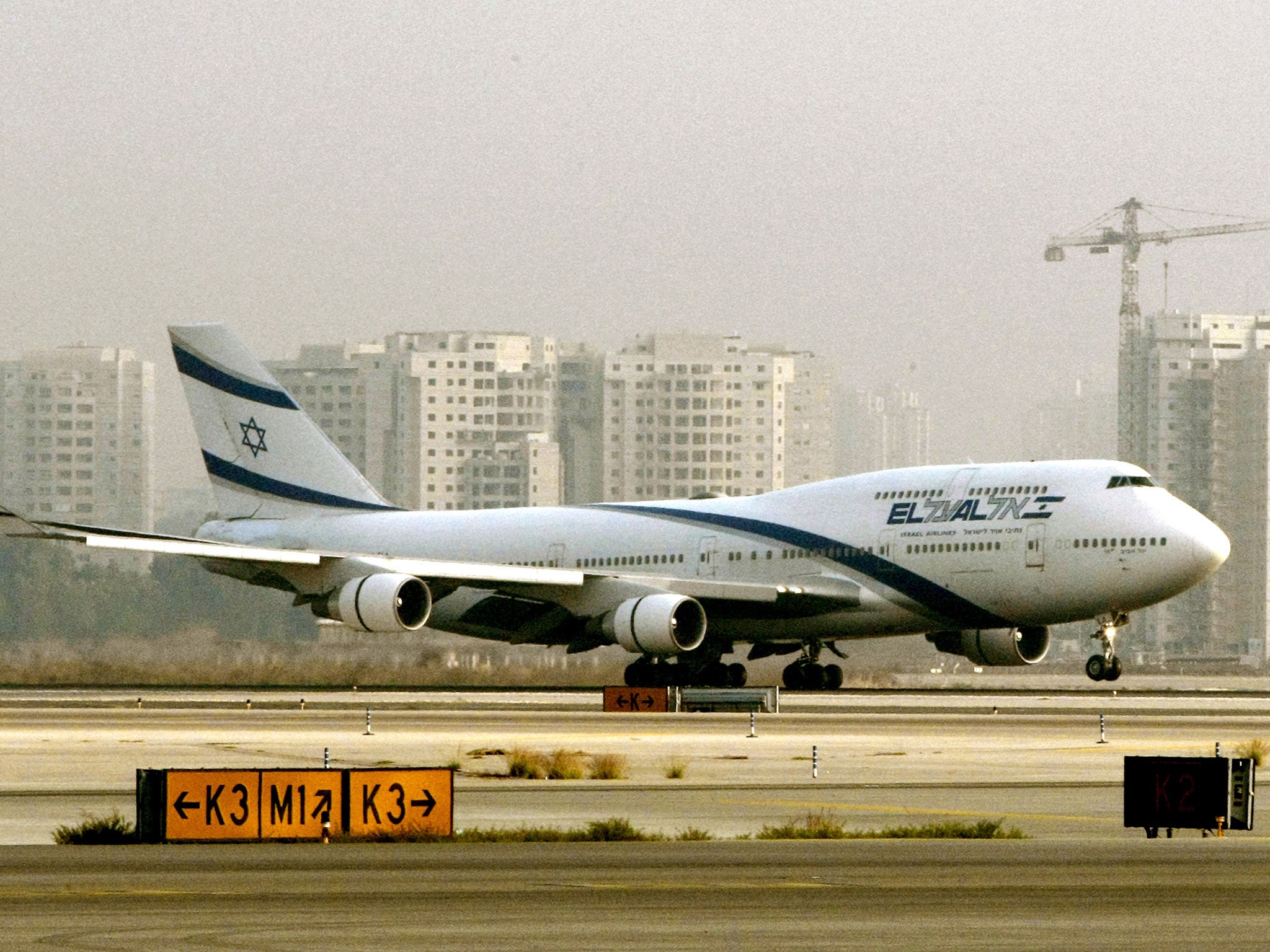 The plane returned to Ben Gurion Airport