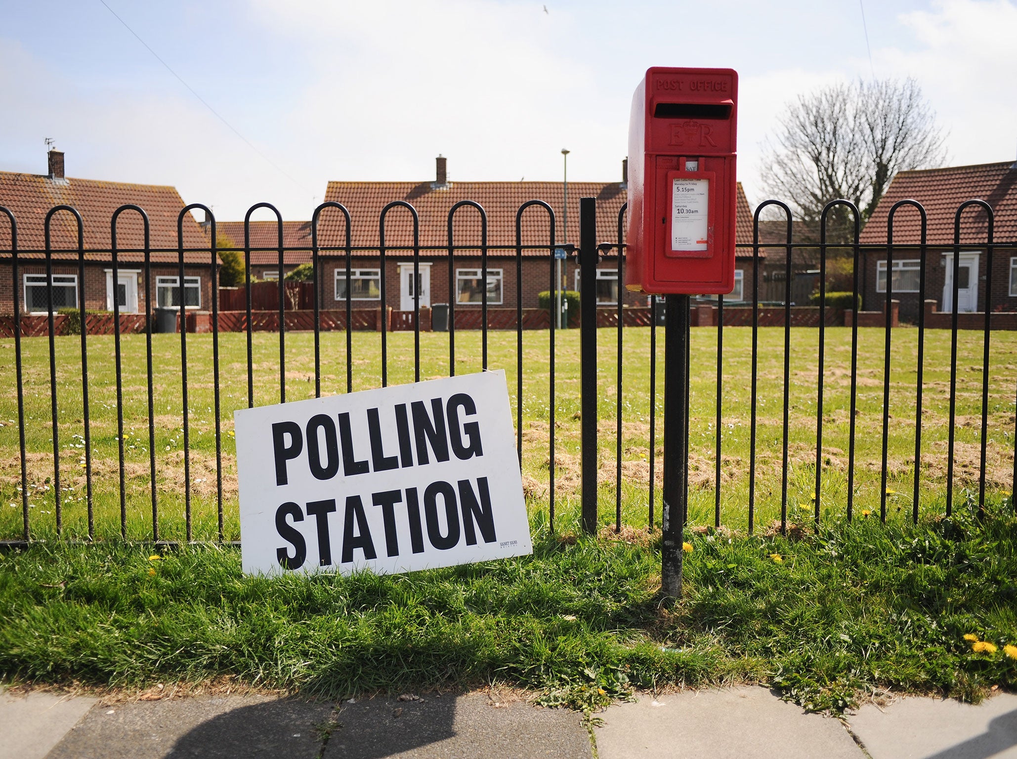 A polling station in South Shields