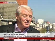 Paddy Ashdown calls the Tories 'b**tards' seven times in four minutes during un-dubbed BBC lunchtime broadcast