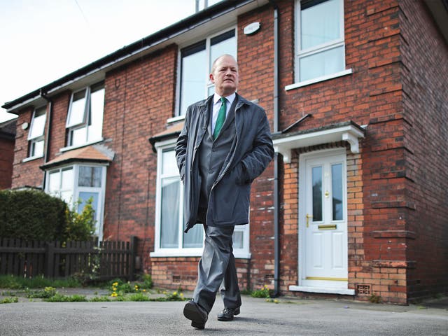 Simon Danczuk campaigning in Rochdale; he says ‘I do feel good changes are taking place’