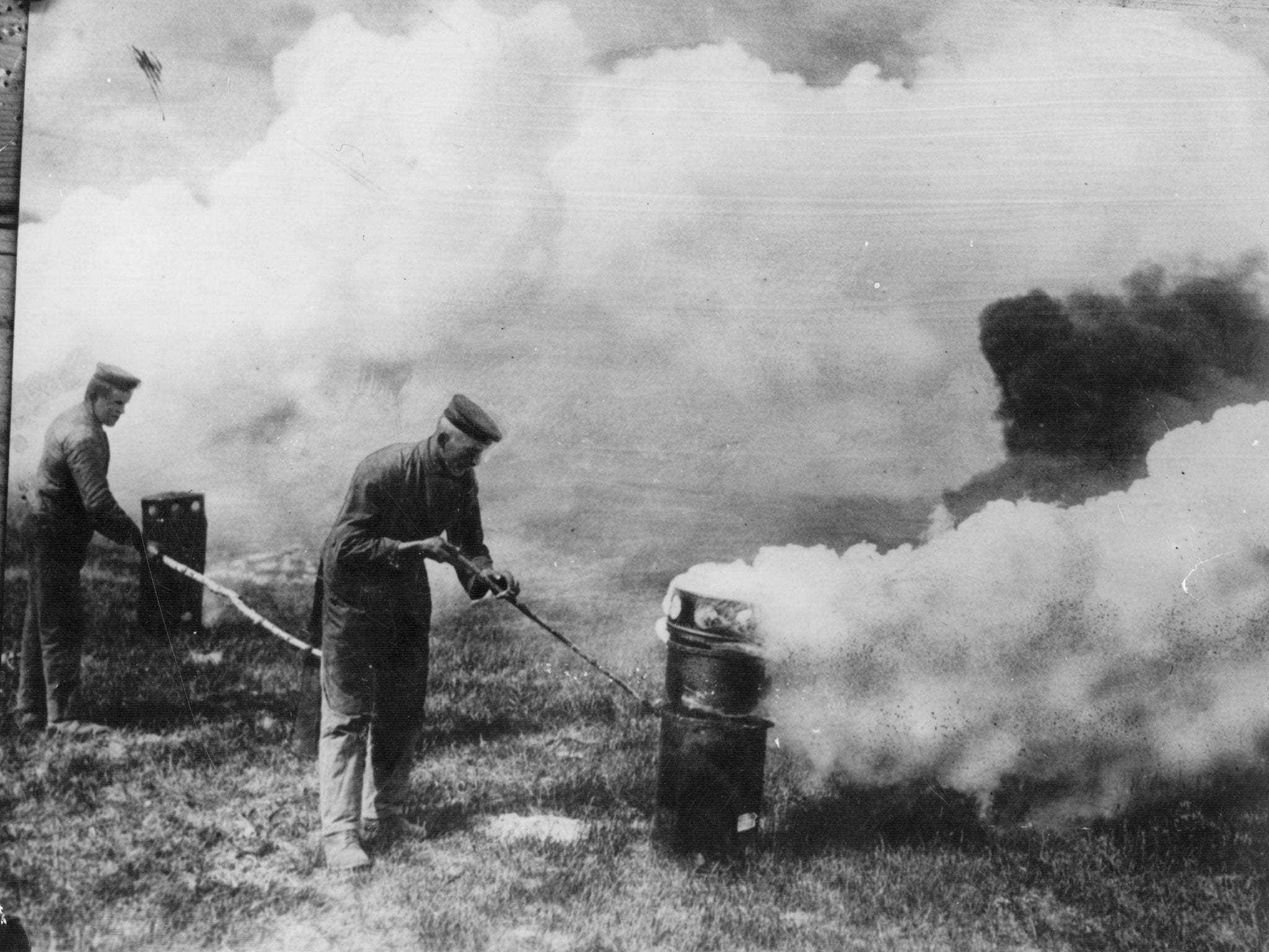 The first German gas attack used almost 6,000 canisters (Hulton/Getty)