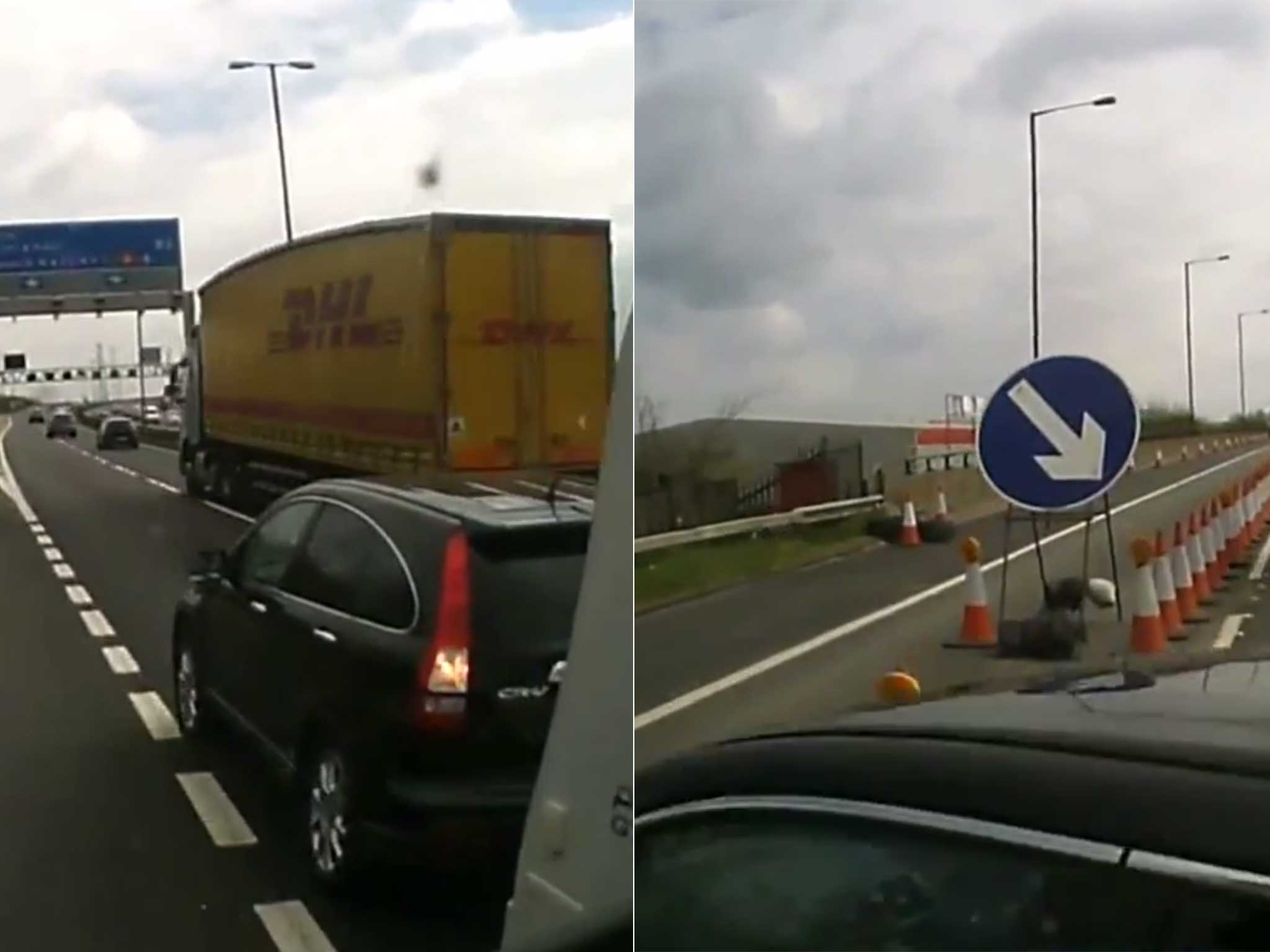 A Dash-Cam captured the moments of the crash as it unfolded