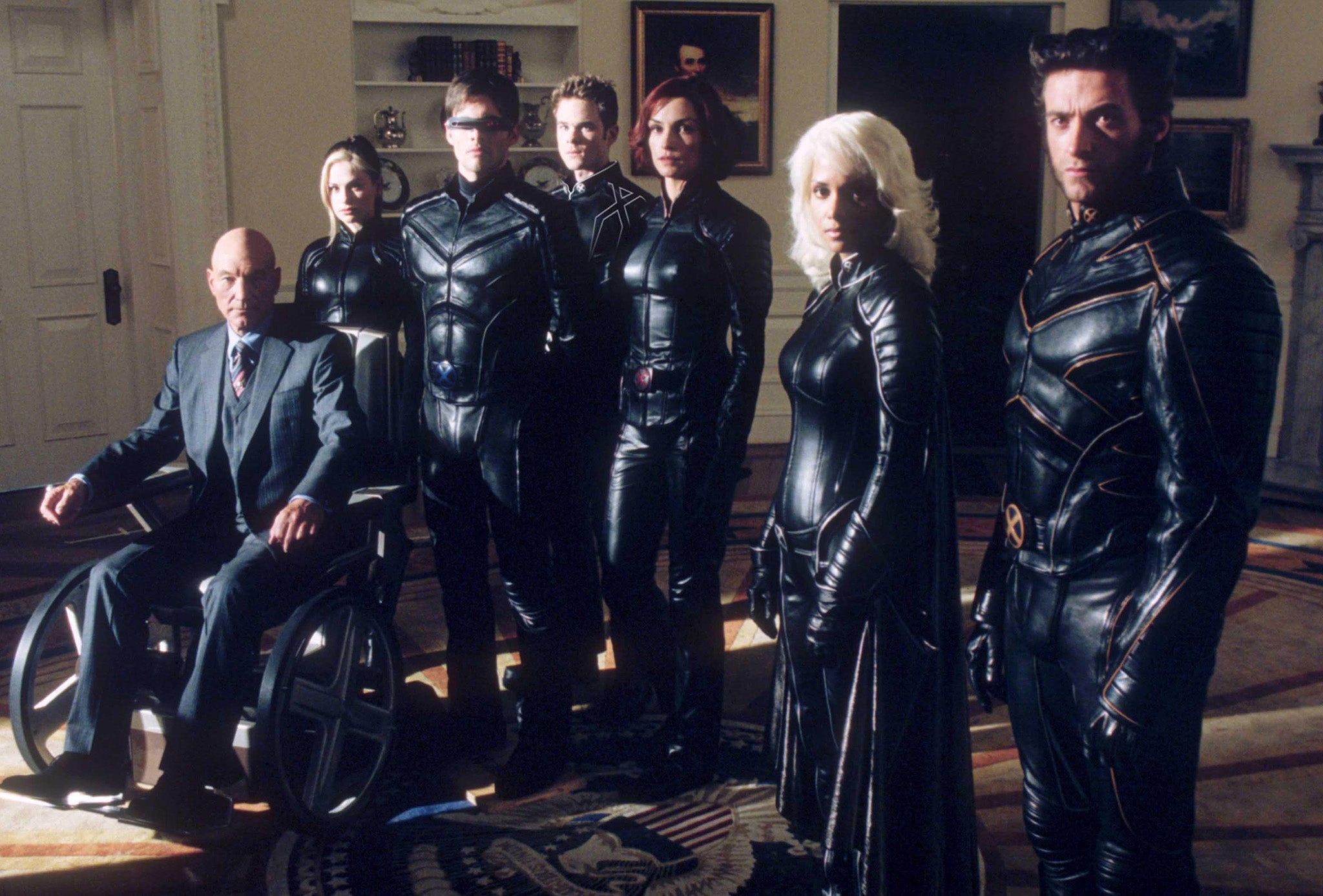 X-2: X-men 2 (X2) Patrick Stewart, Xavier (Character) Anna Paquin, Rogue (Character) James Marsden, Cyclops (Character) Shawn Ashmore, Iceman (Character) Famke Janssen, Jean Grey (Character) Halle Berry, Storm (Character) Hugh Jackman, Wolverine (Characte